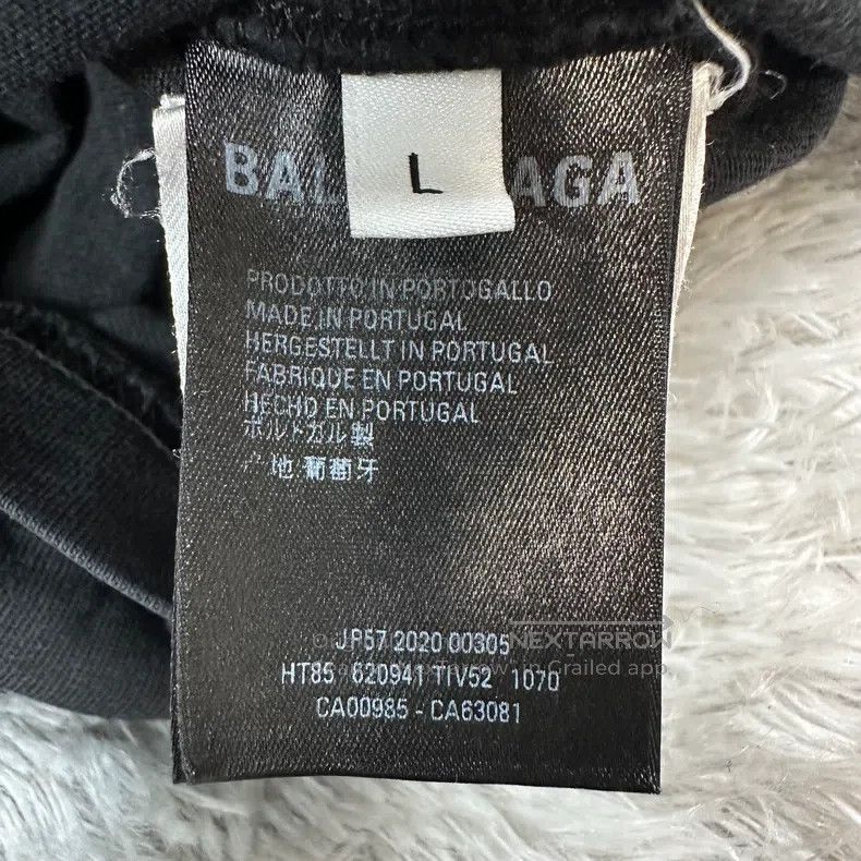 Balenciaga Balenciaga Black washed Coke wave logo short-sleeve Size US L / EU 52-54 / 3 - 5 Thumbnail