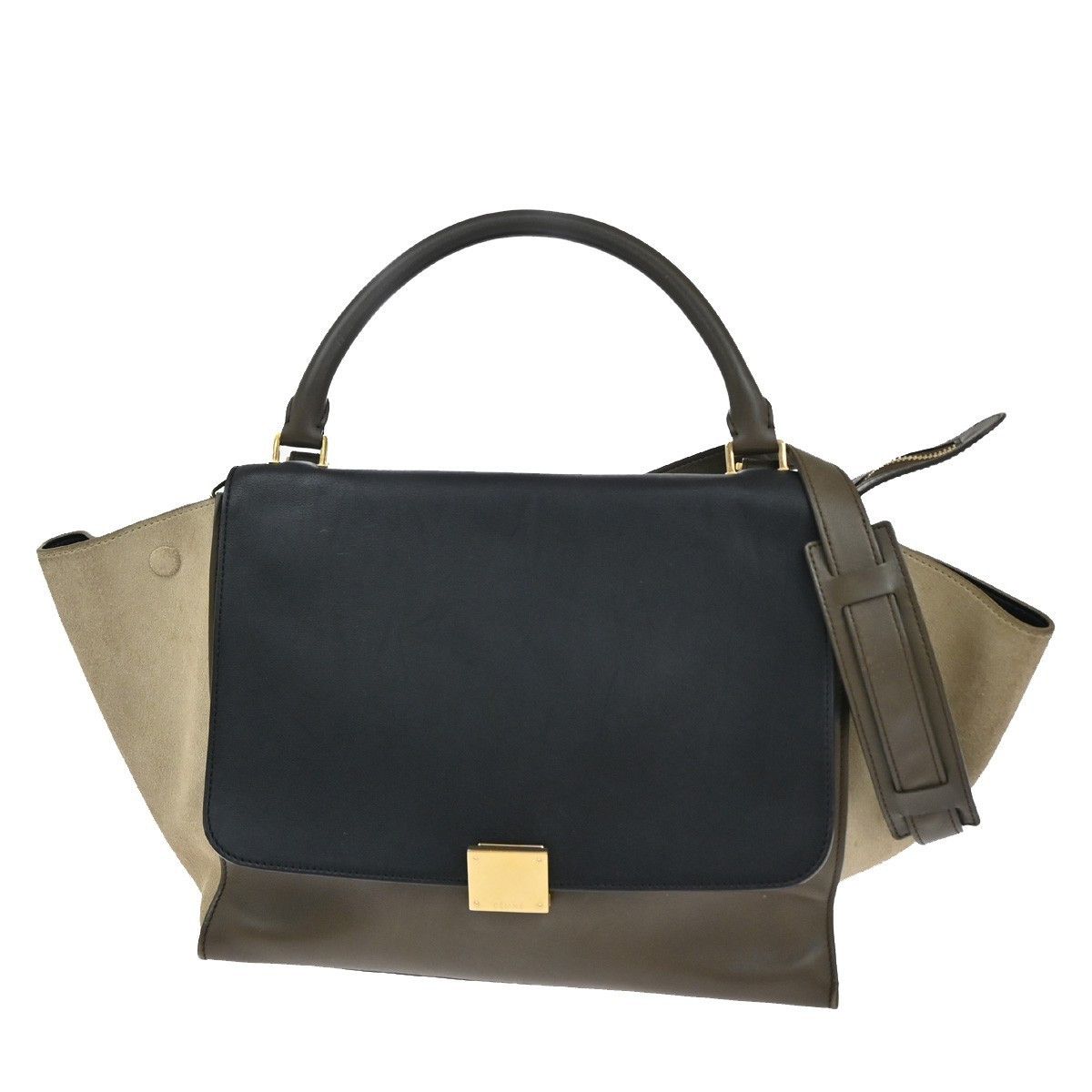 Celine Celine Trapeze Bag Leather with Suede Size ONE SIZE - 1 Thumbnail