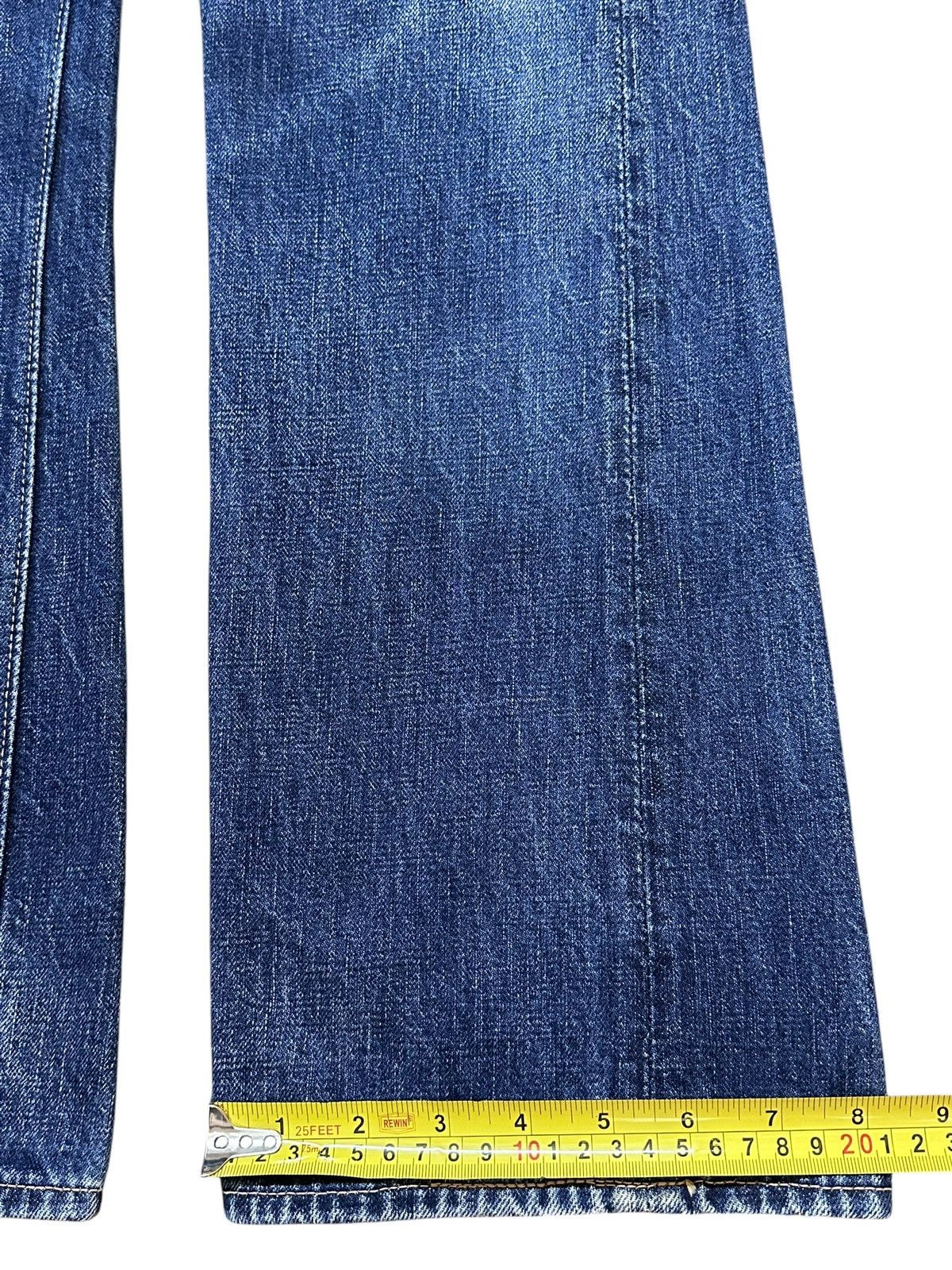 Full Count & Co. Vintage Japan Full Count Blue Faded Wash Wide Leg Jeans Size US 30 / EU 46 - 16 Thumbnail