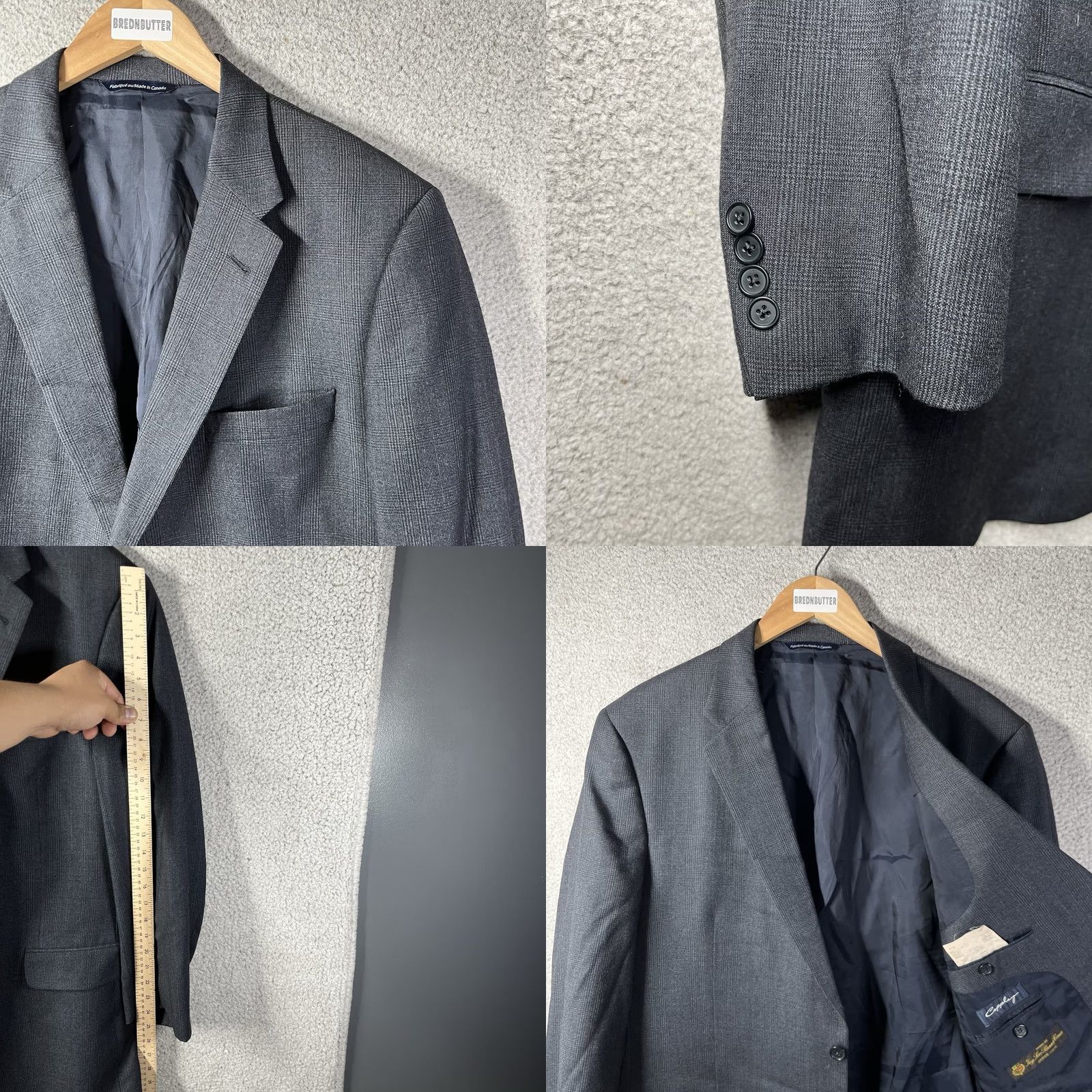 Vintage Coppley Loro Piana Sport Coat Blazer Mens 46 Blue Wool 2 Button Notch Lapel Regular 2 Piece Dry Clean Only Men's Suit Coat Size 46R - 9 Thumbnail
