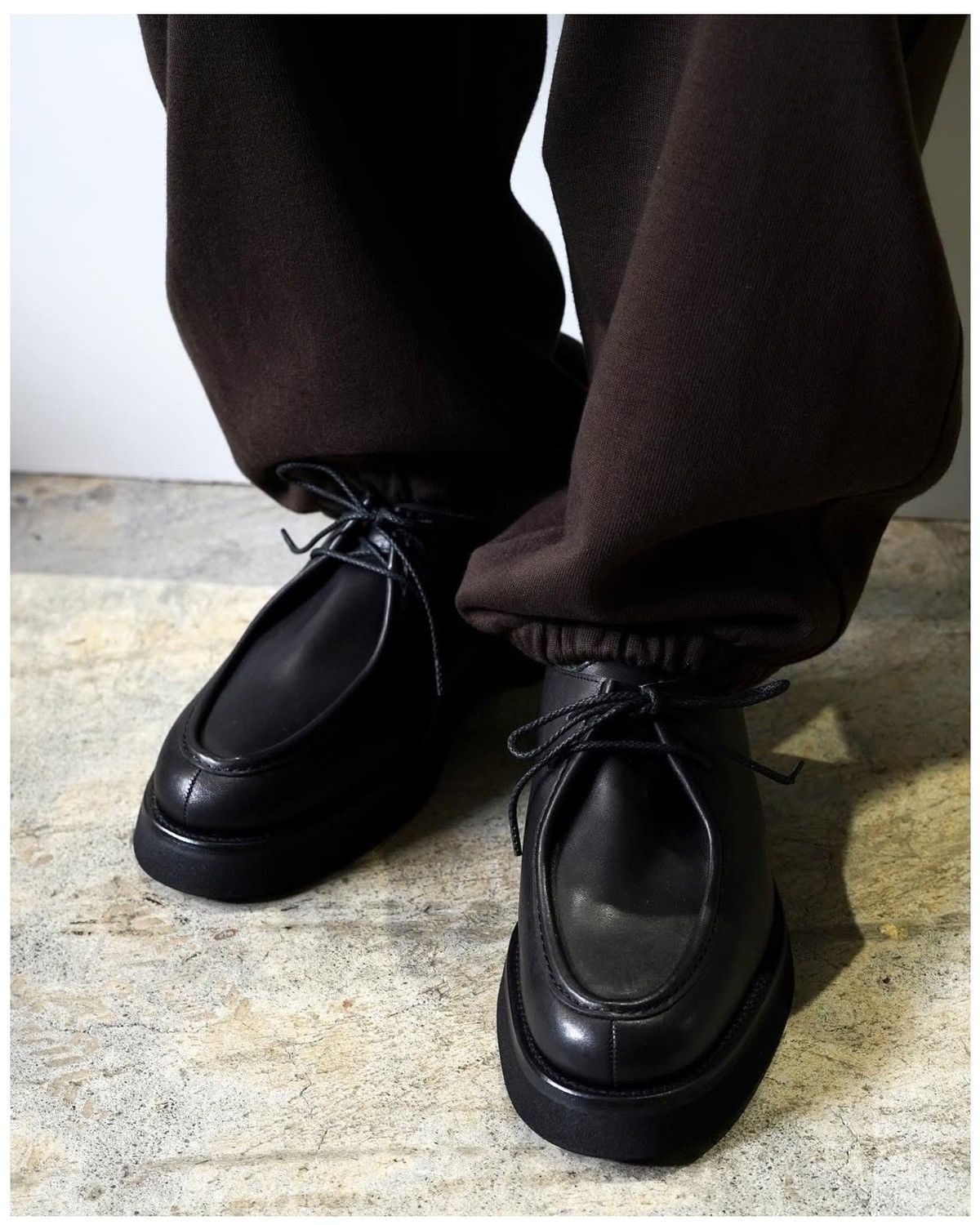 Japanese Brand 2000S TANDY BLACK LEATHER MOC TOE DERBY Size US 8 / EU 41 - 5 Thumbnail