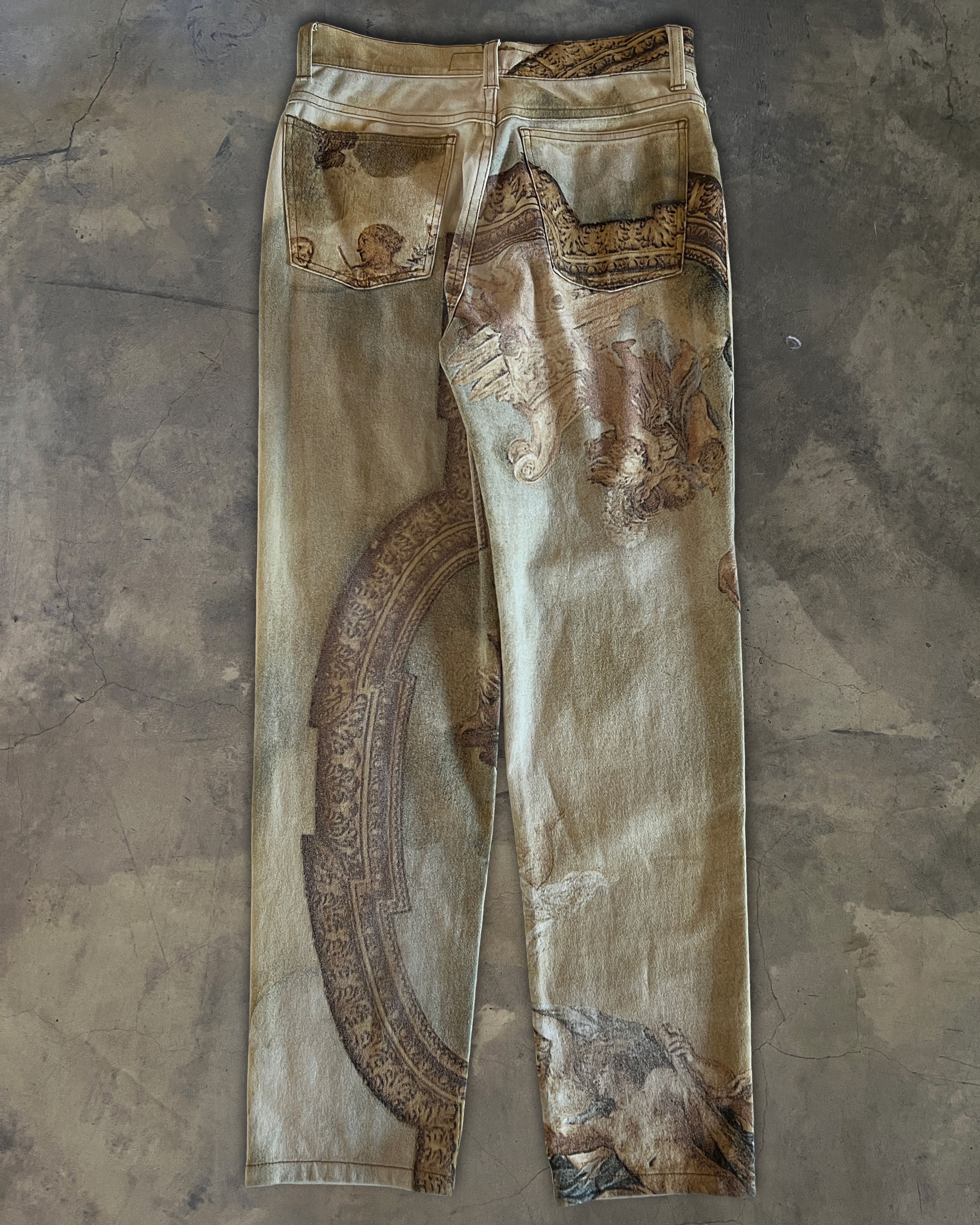 Roberto Cavalli ROBERTO CAVALLI RUNWAY FW1994 RENAISSANCE JEANS Size US 29 - 5 Thumbnail
