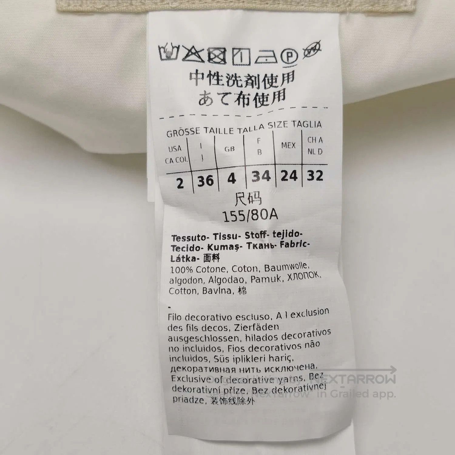 Weekend Max Mara Weekend Max Mara White Embroidered Sleeve Shirt L. Size M / US 6-8 / IT 42-44 - 9 Thumbnail