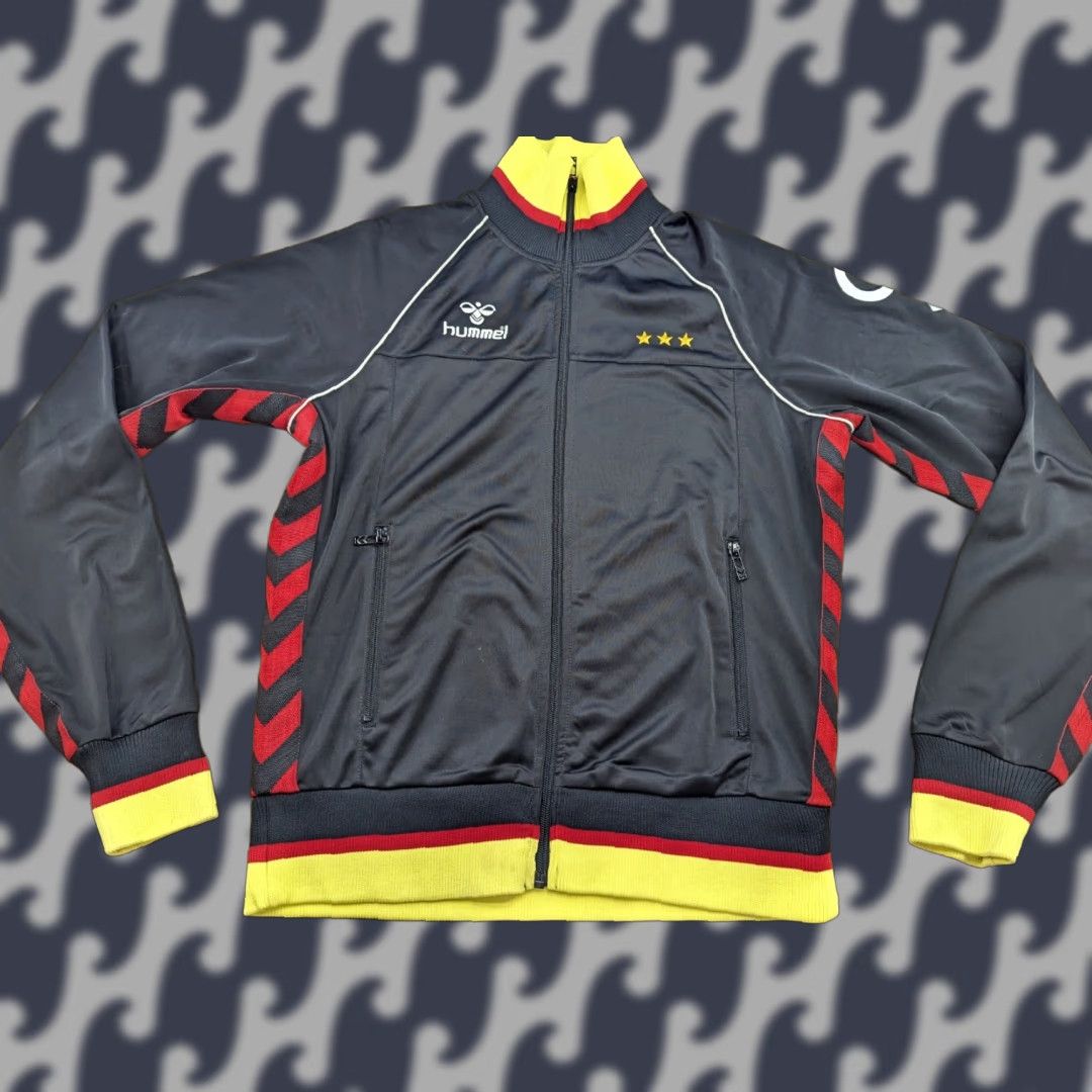Hummel Hummel Football Track Jacket Mens L Black Full Zip Quick Dry Water Resistant Training Size US L / EU 52-54 / 3 - 1 Thumbnail