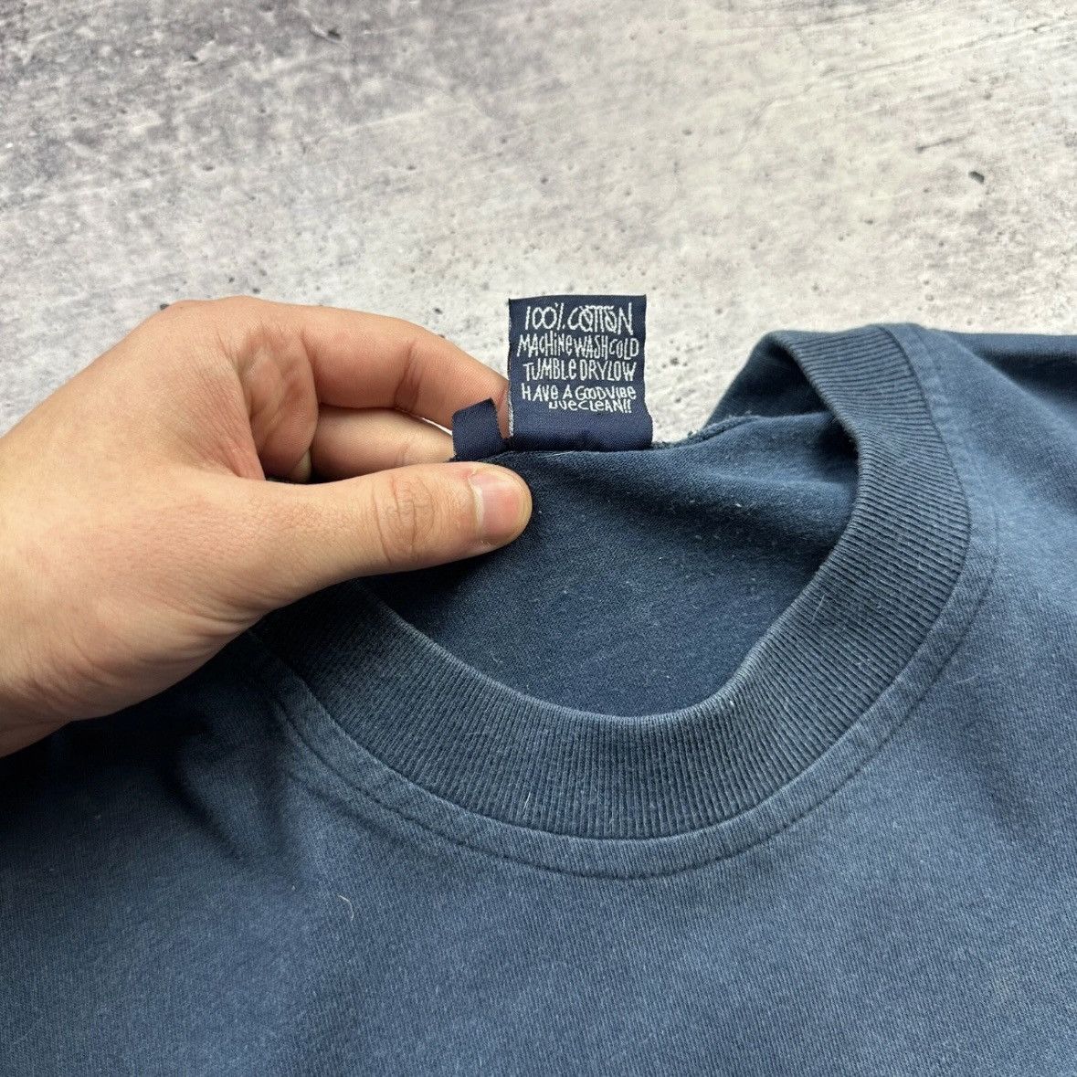 Stussy Vintage 00s Bjork stussy t shirt size Medium Blue Size US M / EU 48-50 / 2 - 10 Thumbnail