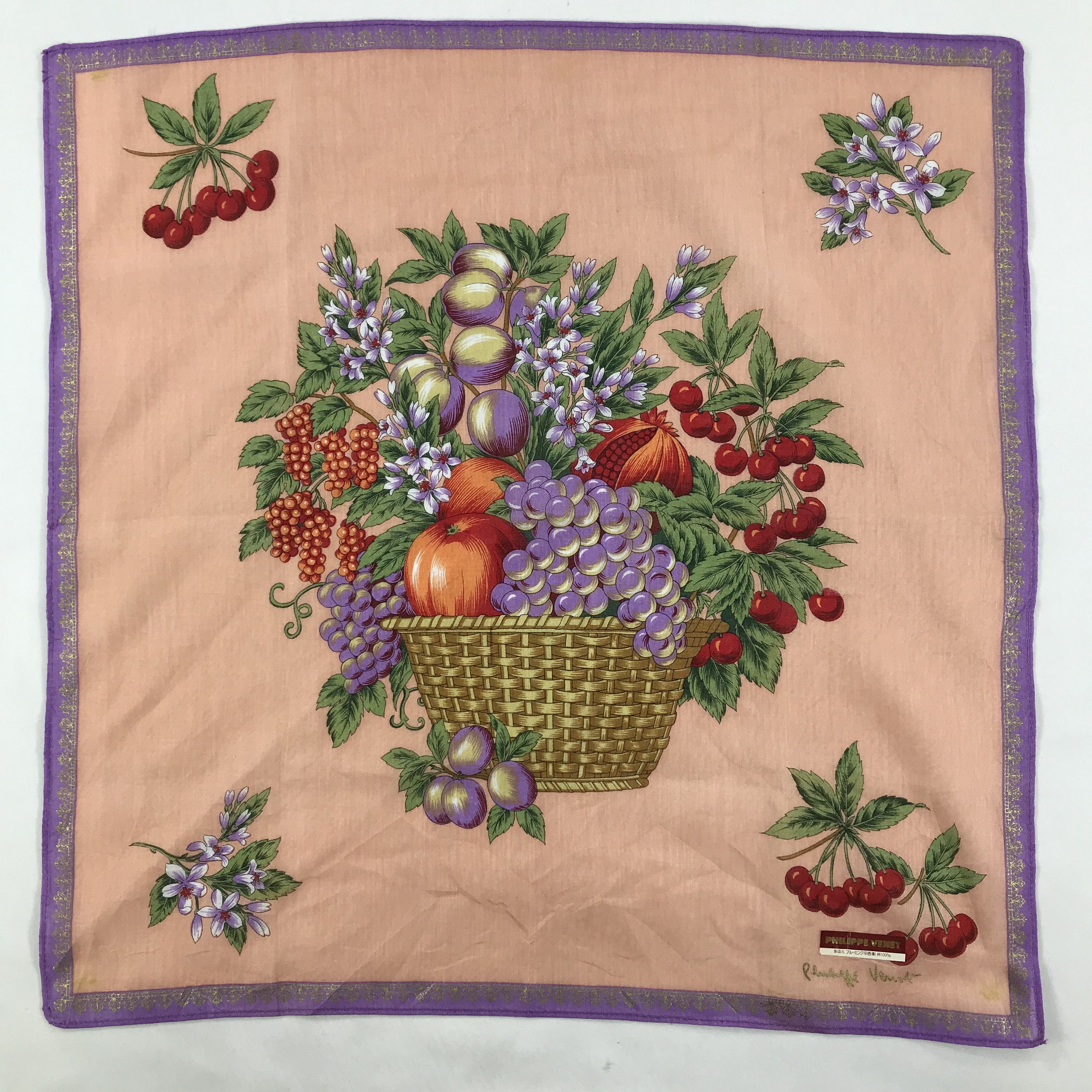 Vintage Philippe Venet Bandana / Handkerchief / Neckerchief - S1296 Size ONE SIZE - 1 Thumbnail