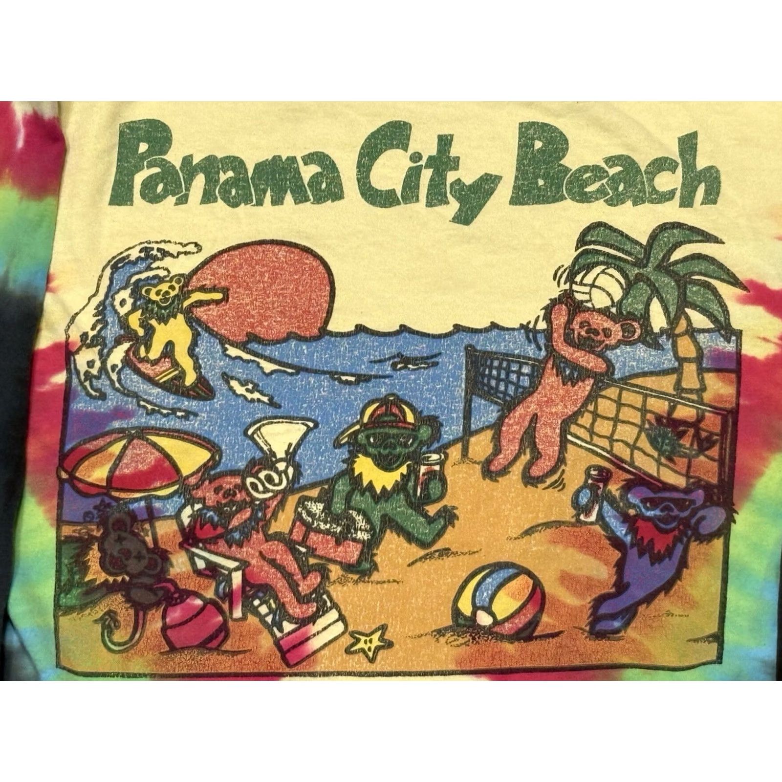 Delta VINTAGE Grateful Dead Panama City Beach Dancing Bears Shirt Medium Size US M / EU 48-50 / 2 - 3 Thumbnail