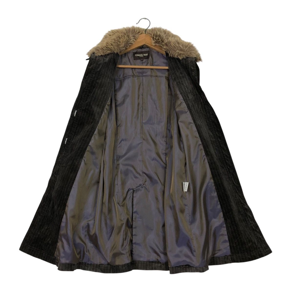 Tornado Mart 🔥VINTAGE HICKORY CHORE JACKET TORNADO MART MINK FUR COLLAR Size S / US 4 / IT 40 - 16 Thumbnail