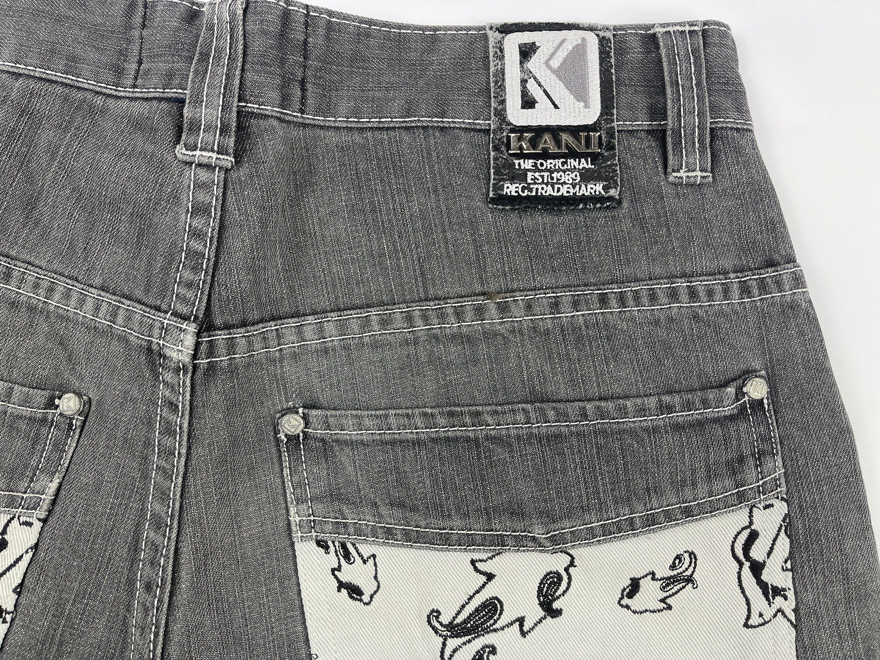 Karl Kani KARL KANI shorts, vintage hip hop baggy jeans, 90s size W 34 Size US 34 / EU 50 - 8 Thumbnail