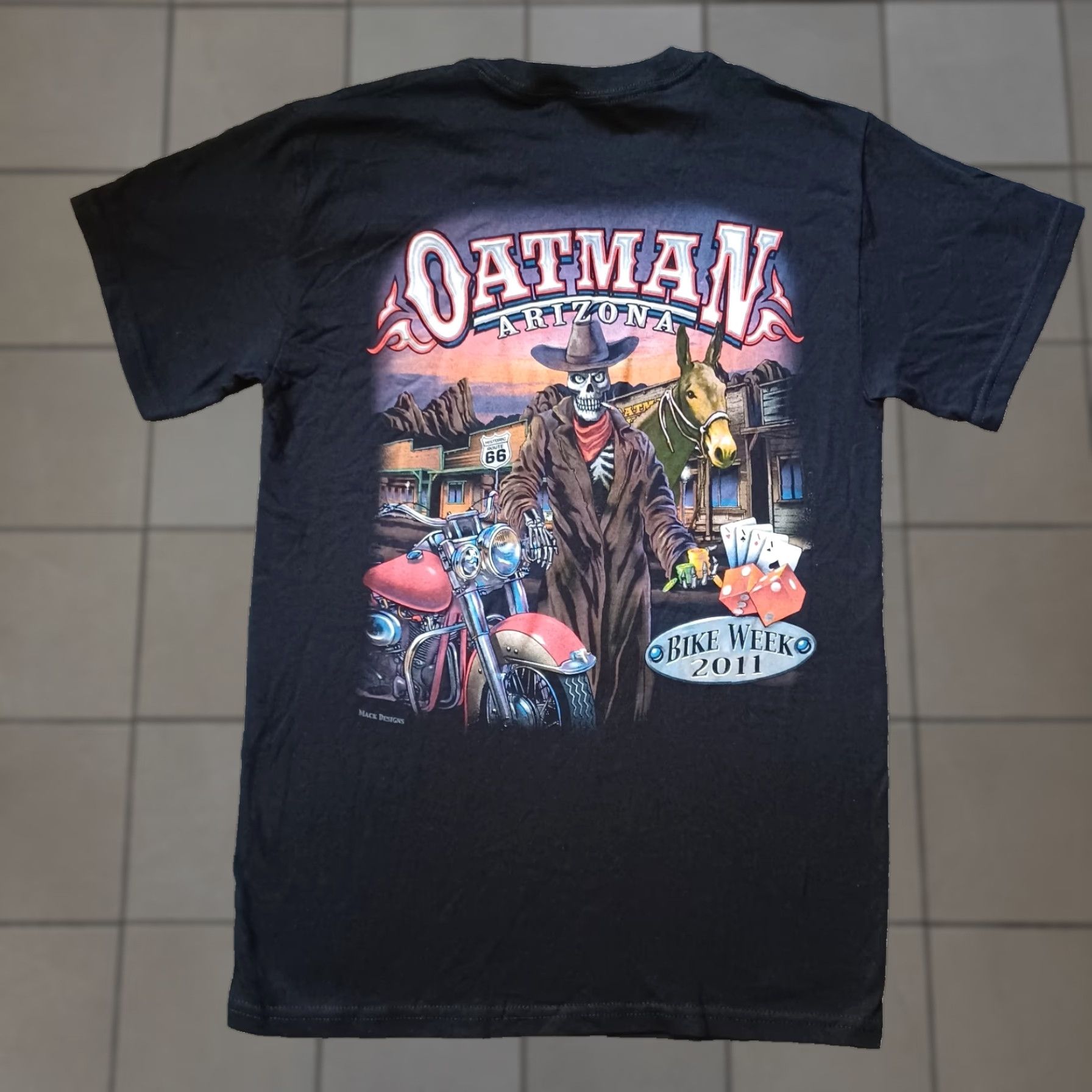 Gildan Gildan T-Shirt Black Oatman Arizona US 66 Bike Week 2011 Mens Small Classic Biker Motorcycle Rally Shirt Men XS? Size US S / EU 44-46 / 1 - 1 Thumbnail