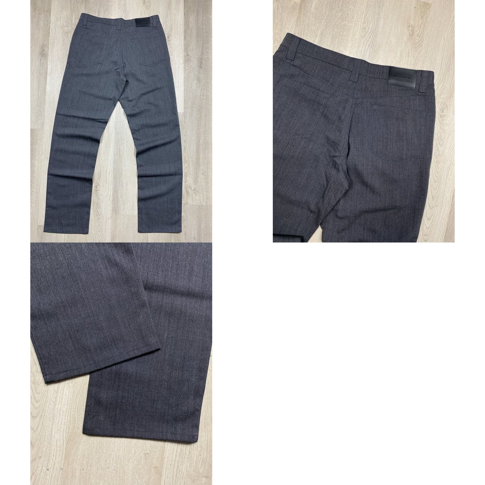 Versace VINTAGE Versace Mens Chino Pants Wool Gray 36 Size US 36 / EU 52 - 8 Thumbnail