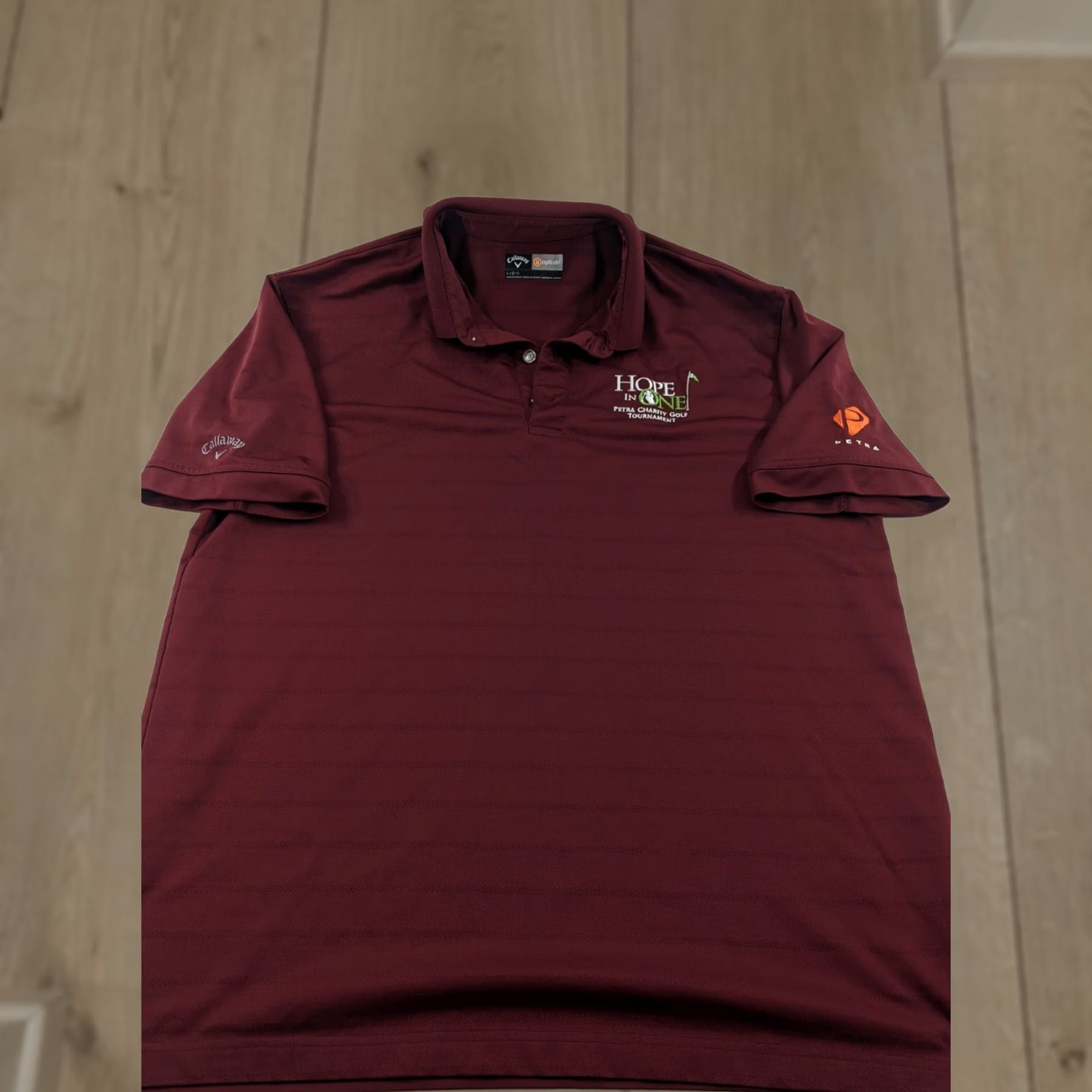 Callaway Callaway Polo Shirt Men L Large Striped Multicolor Petra Golf Tournament "Hope in One" Charity Golf Shirt Size US L / EU 52-54 / 3 - 1 Thumbnail
