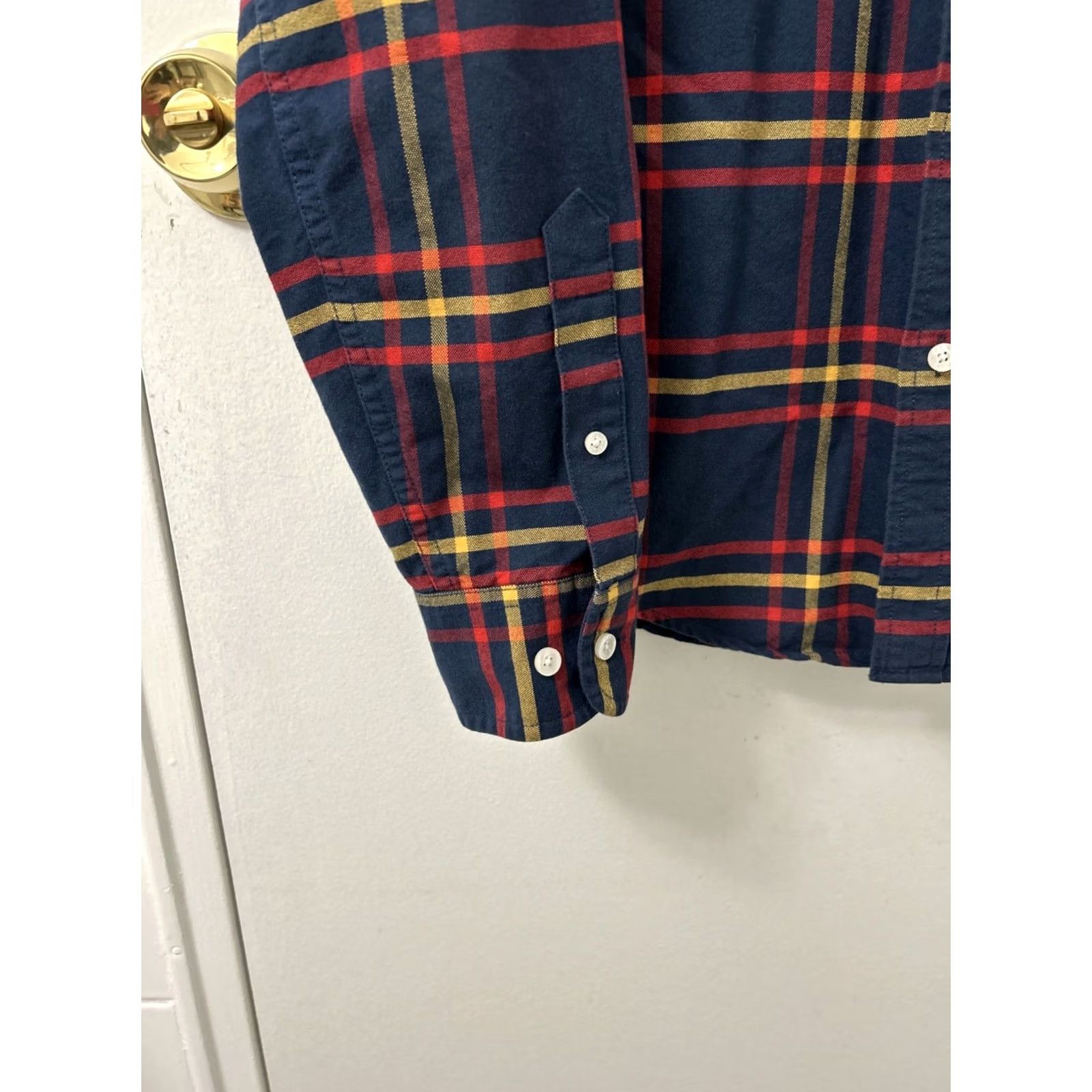 Vintage VINTAGE LL BEAN Signature Shirt Mens S Blue Oxford Plaid Slim Fit Button Down L/S 300556 Size US S / EU 44-46 / 1 - 7 Thumbnail