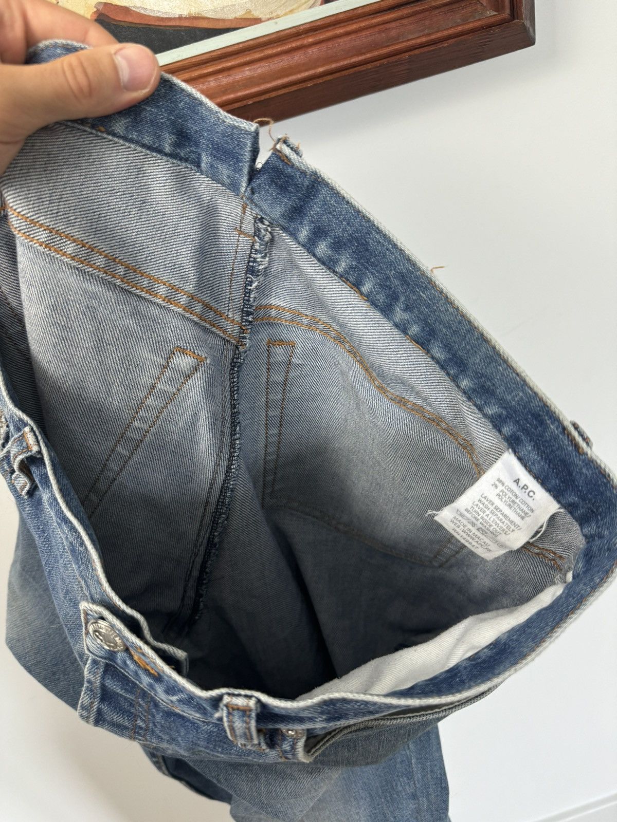 A.P.C. APC Skinny Fit Denim Jeans High Quality Blue Rare Casual Size US 33 - 5 Thumbnail