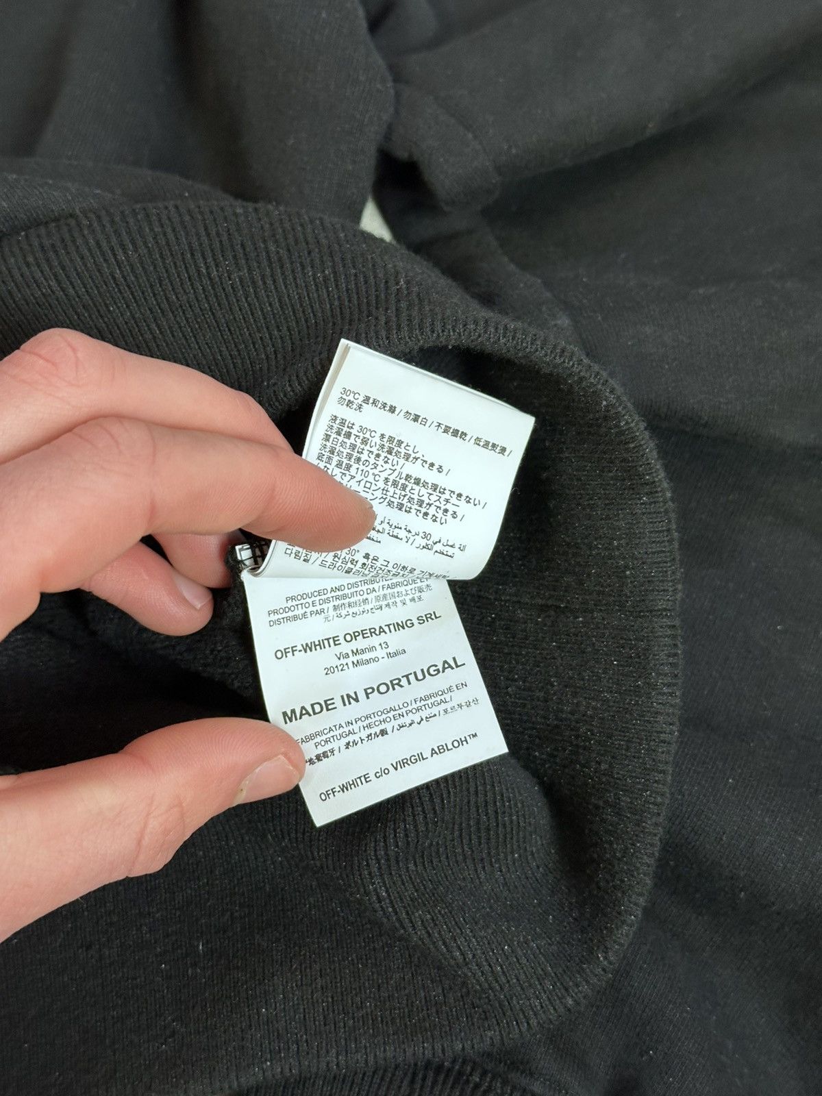 Off-White Off-White Caravaggio Crewneck Sweatshirt Black / Arrows Size US S / EU 44-46 / 1 - 15 Thumbnail
