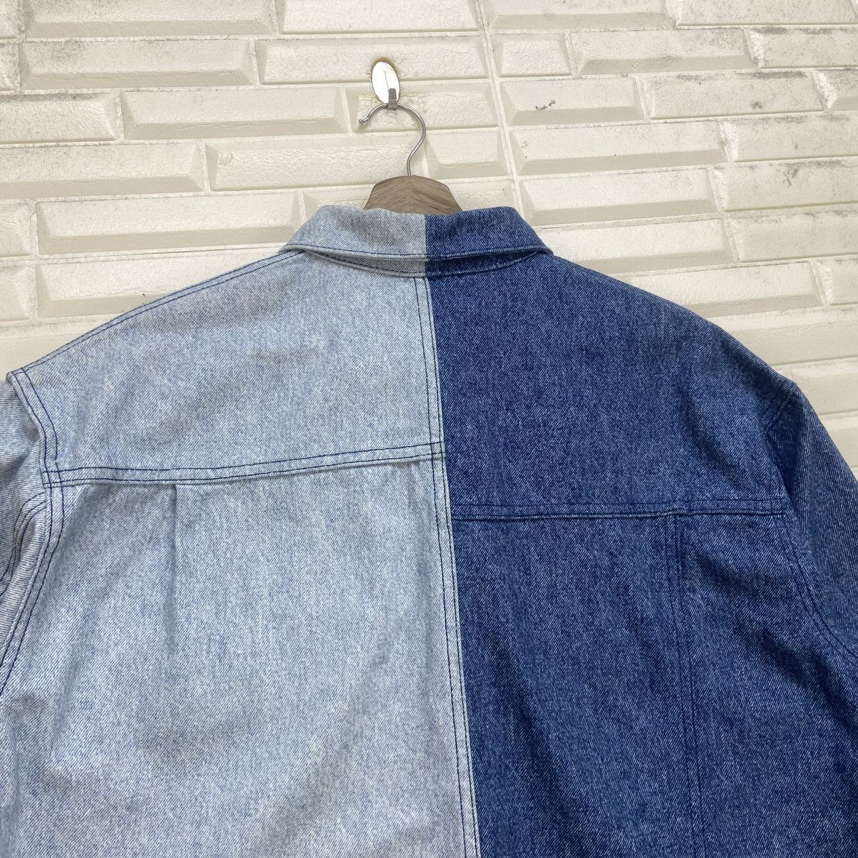 GU × Maison MIHARA YASUHIRO 🔥Miharayasuhiro Two-Tone Trucker Denim Jacket Size US M / EU 48-50 / 2 - 10 Thumbnail