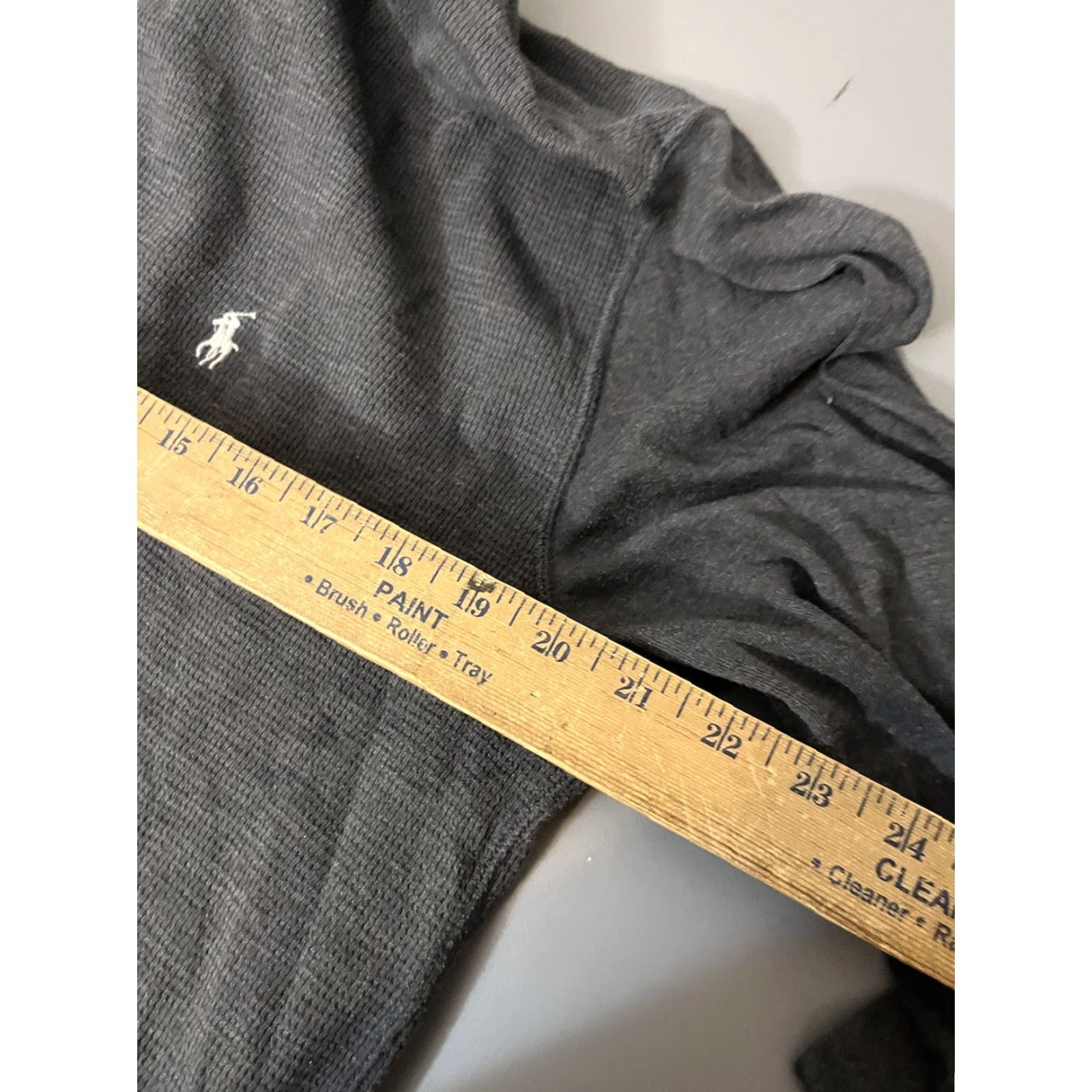 Polo Ralph Lauren Polo Ralph Lauren Sleep Thermal Shirt Long Sleeve Crew Neck XL Gray Waffle Cotton Knit Men Regular Sleepwear Size US XL / EU 56 / 4 - 6 Thumbnail