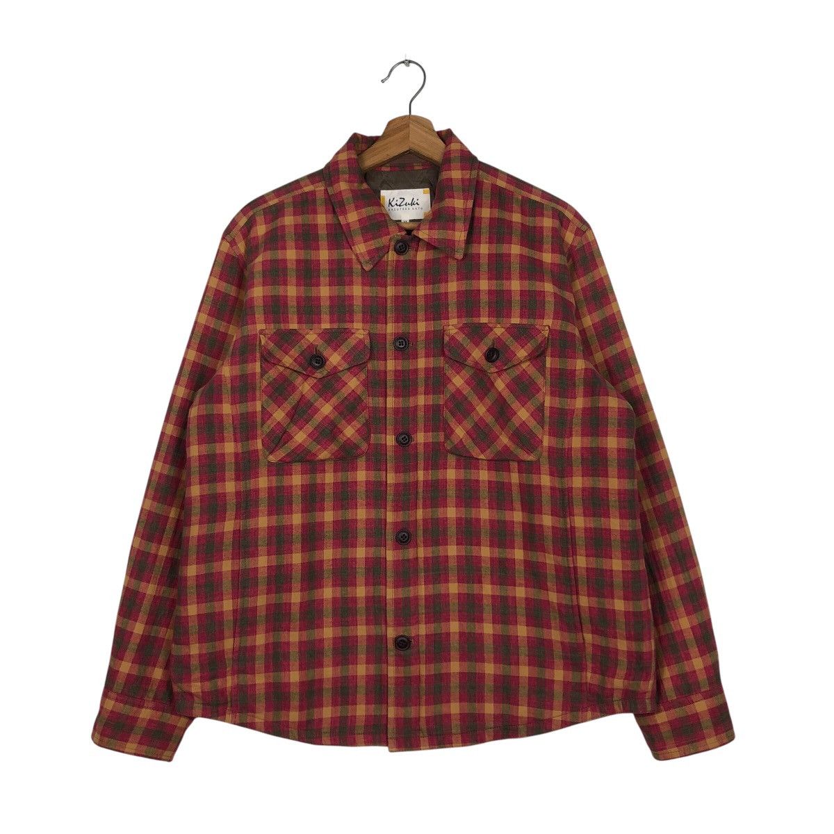 Japanese Brand 📌Vintage Zipper Chore Jacket Kizuku Kazutaka Kato Tartan Size US M / EU 48-50 / 2 - 2 Thumbnail