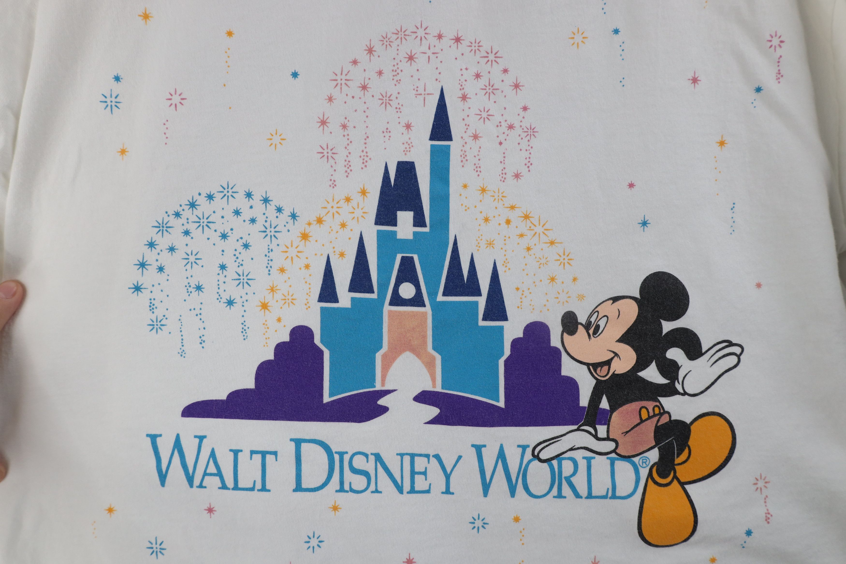 Disney × Vintage Vintage 90s Disney Disney World Mickey Mouse T-Shirt USA Size US XL / EU 56 / 4 - 4 Thumbnail