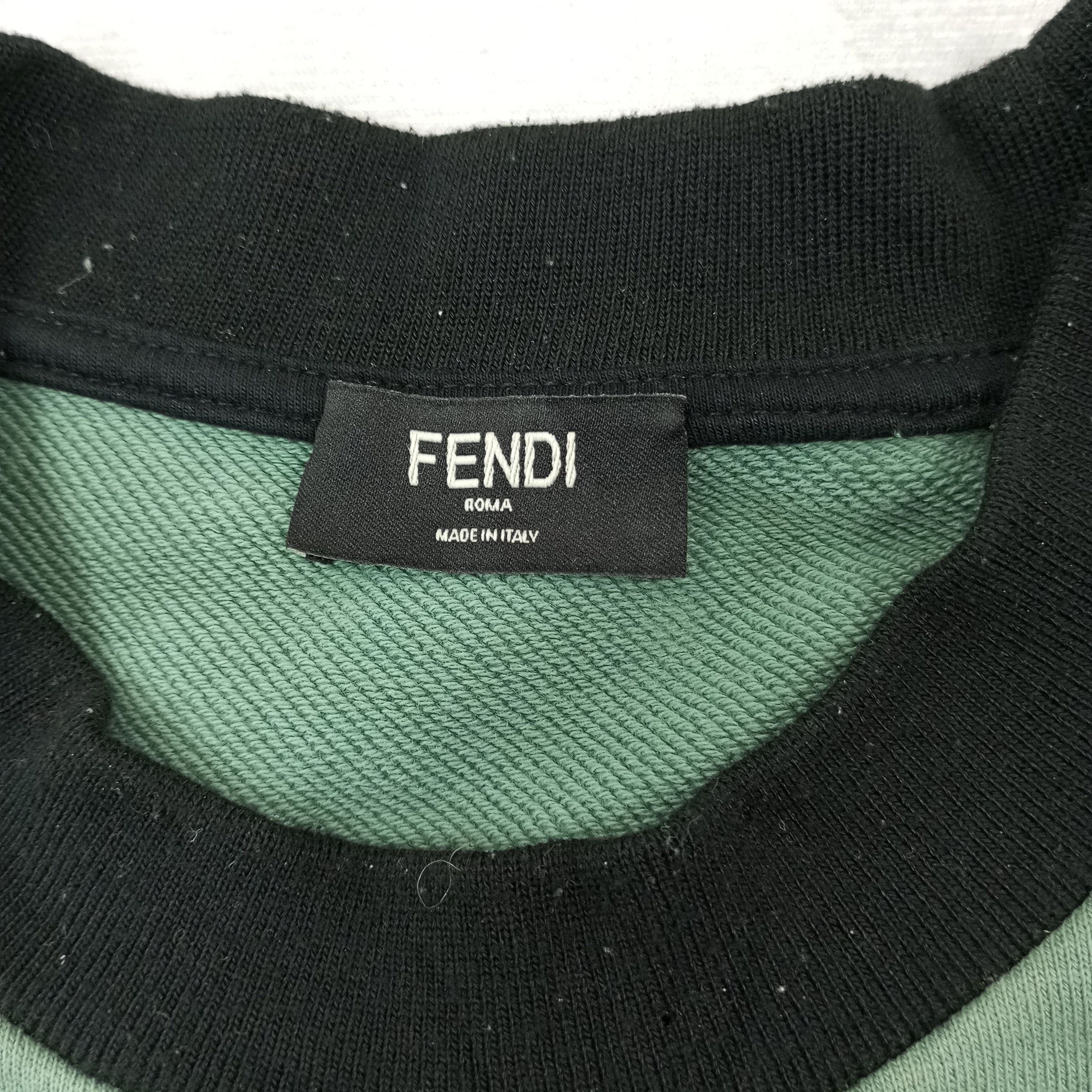 Vintage Fendi Spellout Design Sweatshirt c234n25 Size US L / EU 52-54 / 3 - 8 Thumbnail