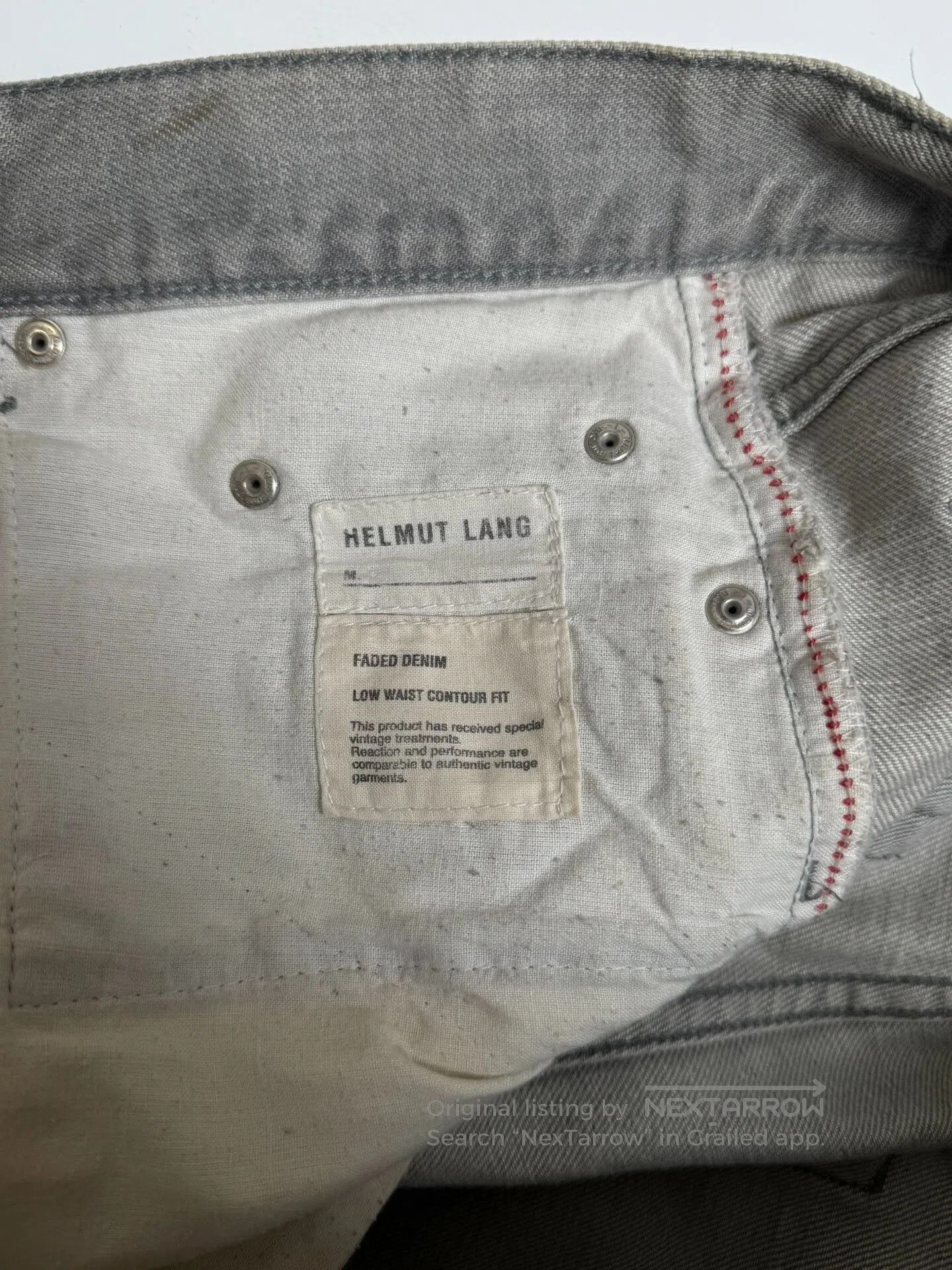 Helmut Lang Helmut Lang 2004 Embroidered Denim Pants. Size US 33 - 6 Thumbnail