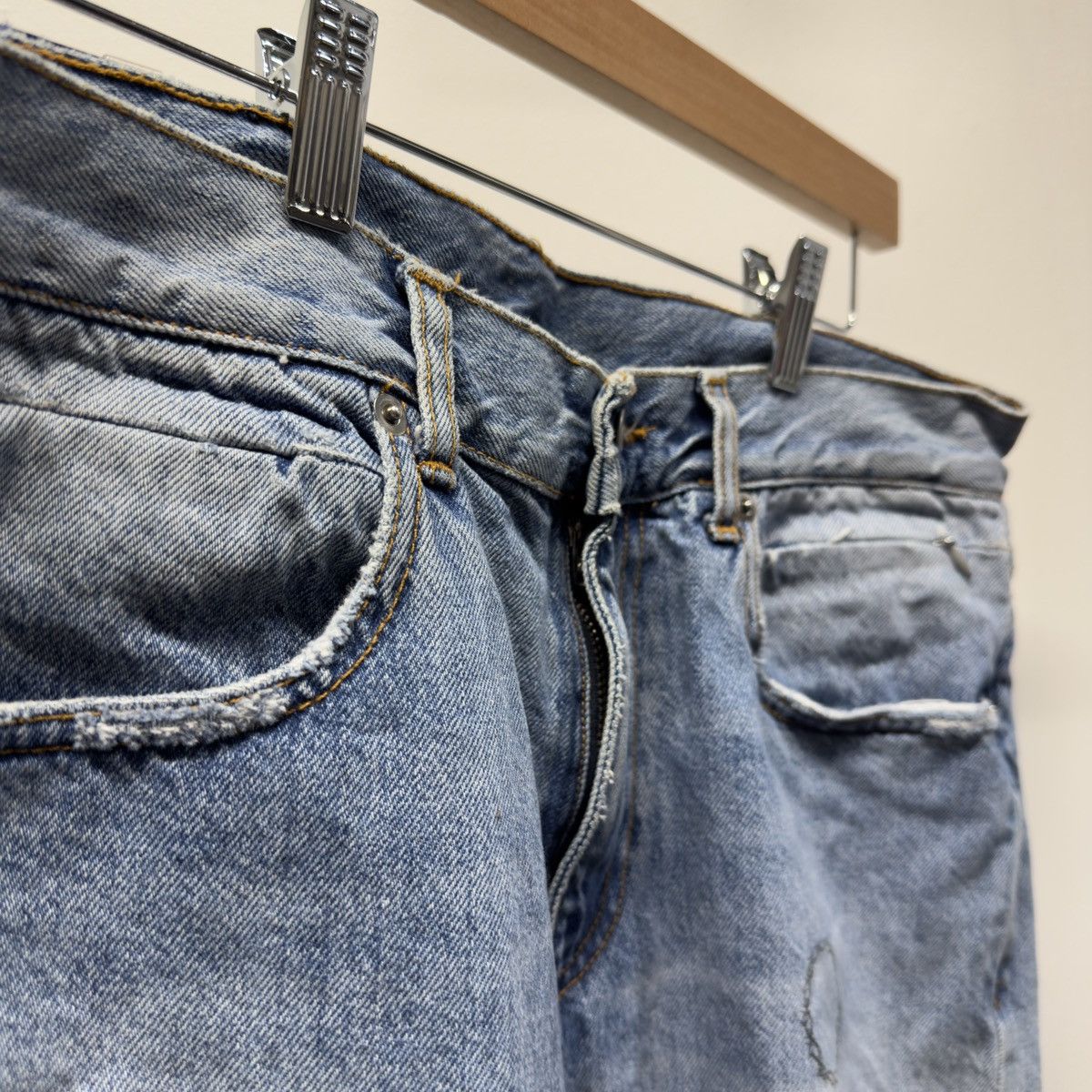 1017 ALYX 9SM 1017 Alyx 9SM Slashed Thorn Distressed Denim Jeans Size US 32 / EU 48 - 6 Thumbnail