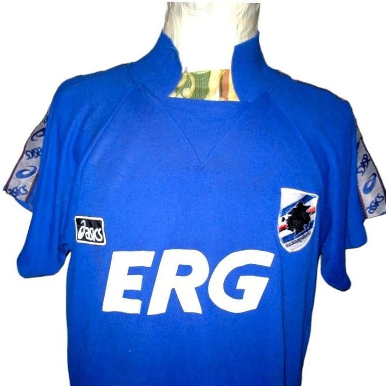 Asics Fc Sampdoria 1991 1992 1993 1994 Shirt Jersey trikot Maglia Size US M / EU 48-50 / 2 - 1 Thumbnail