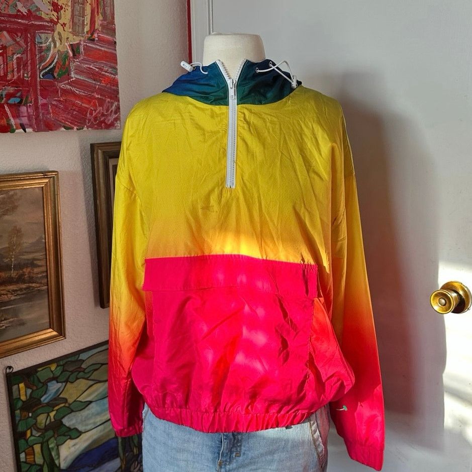 Forever 21 forever 21rainbow multicolored bomber hoodie Size M / US 6-8 / IT 42-44 - 1 Thumbnail