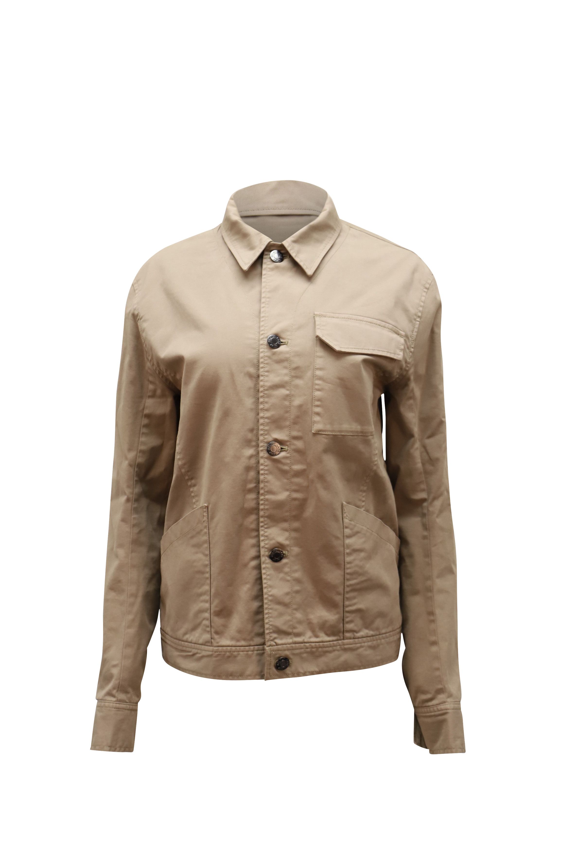 Helmut Lang Helmut Lang Shirt Jacket in Brown Cotton Size US XS / EU 42 / 0 - 1 Thumbnail