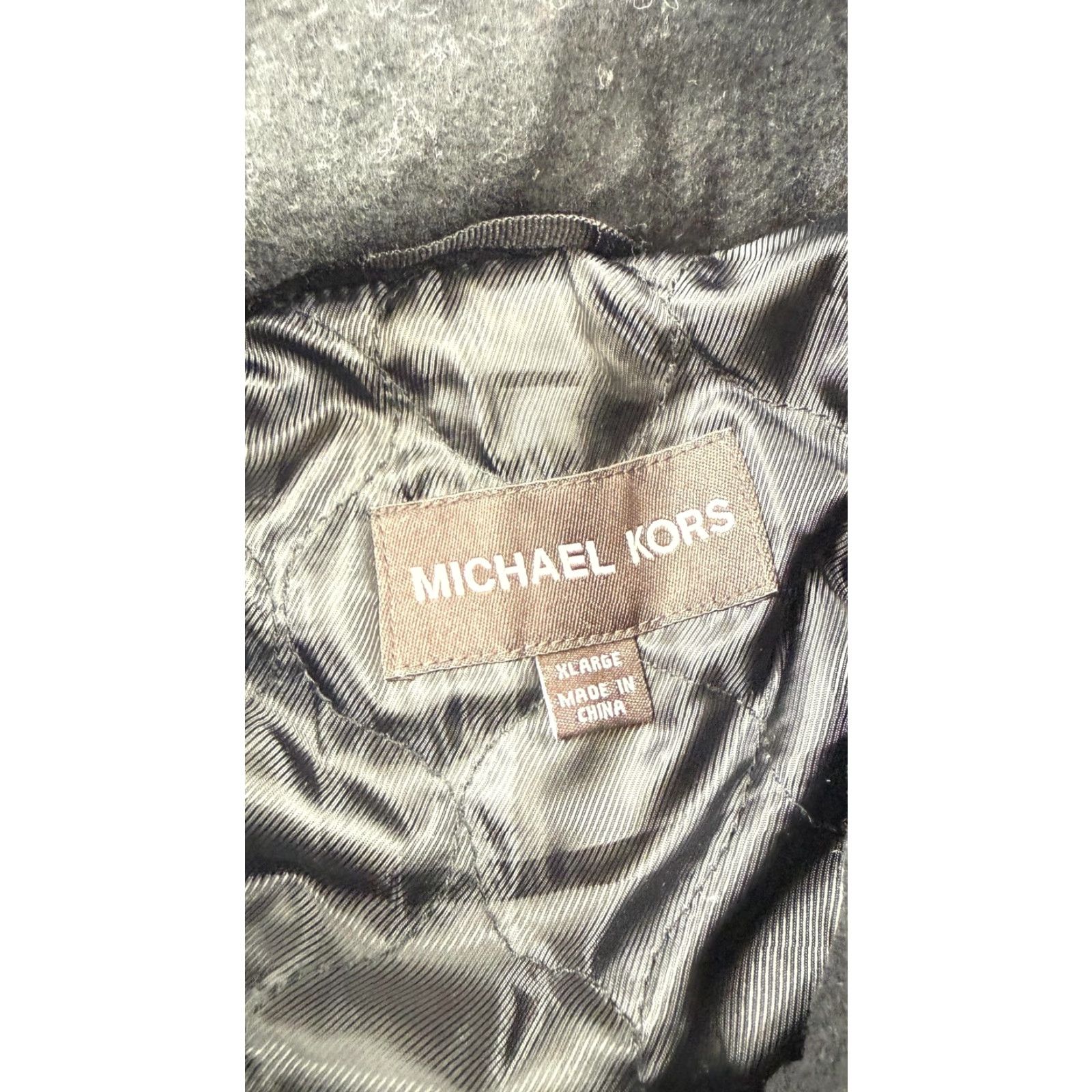 Michael Kors Michael Kors Jacket Mens XL Black Wool Blend Military Zip Front Pockets Size US XL / EU 56 / 4 - 4 Thumbnail