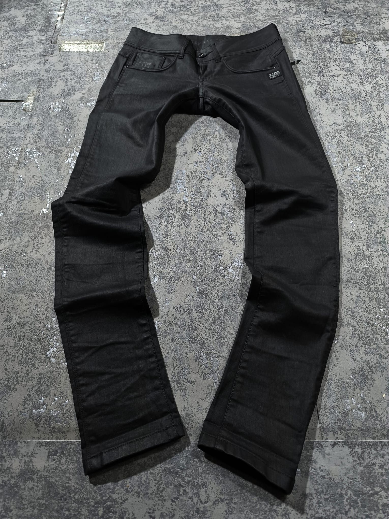 G-Star SLIMFIT LOWRISE GSTAR WAX JEANS HEDI SLIMANE Size 30" / US 8 / IT 44 - 2 Thumbnail