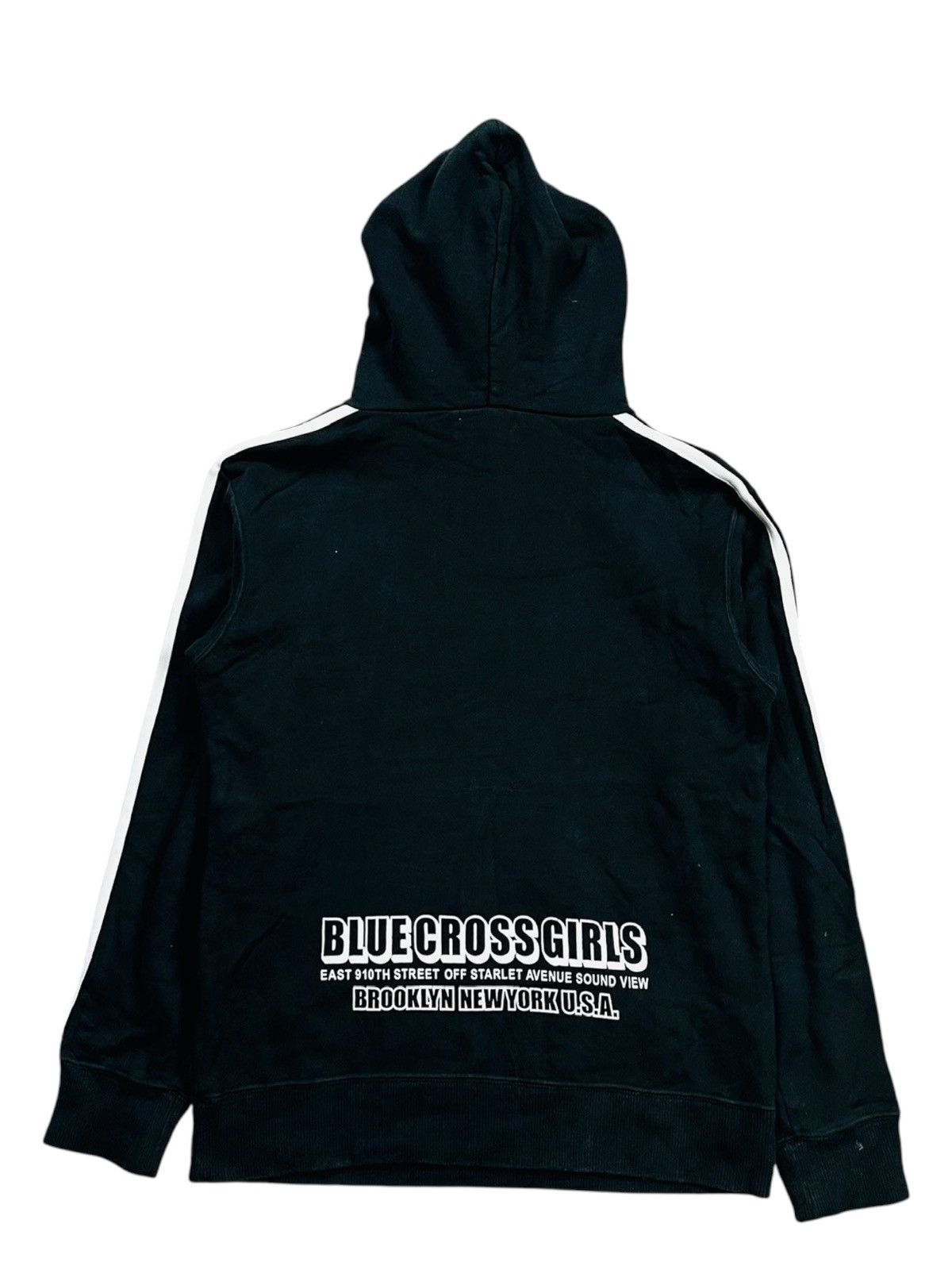 Angel Blue 2000s Blue Cross - Piano Hoodie Size L / US 10 / IT 46 - 2 Thumbnail