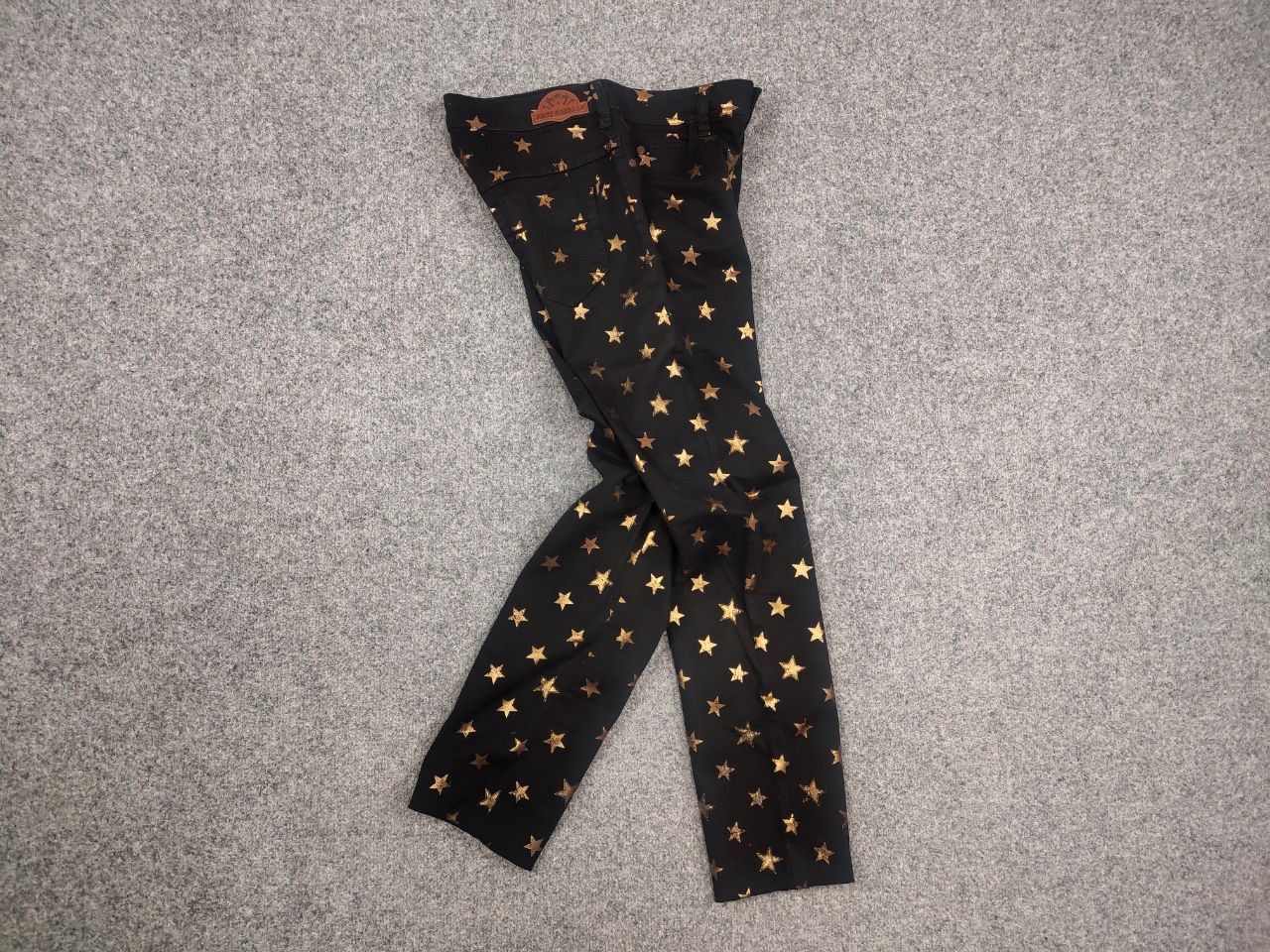 Just Cavalli Just Cavalli Casual black pants with gold star print Size 28" / US 6 / IT 42 - 10 Thumbnail