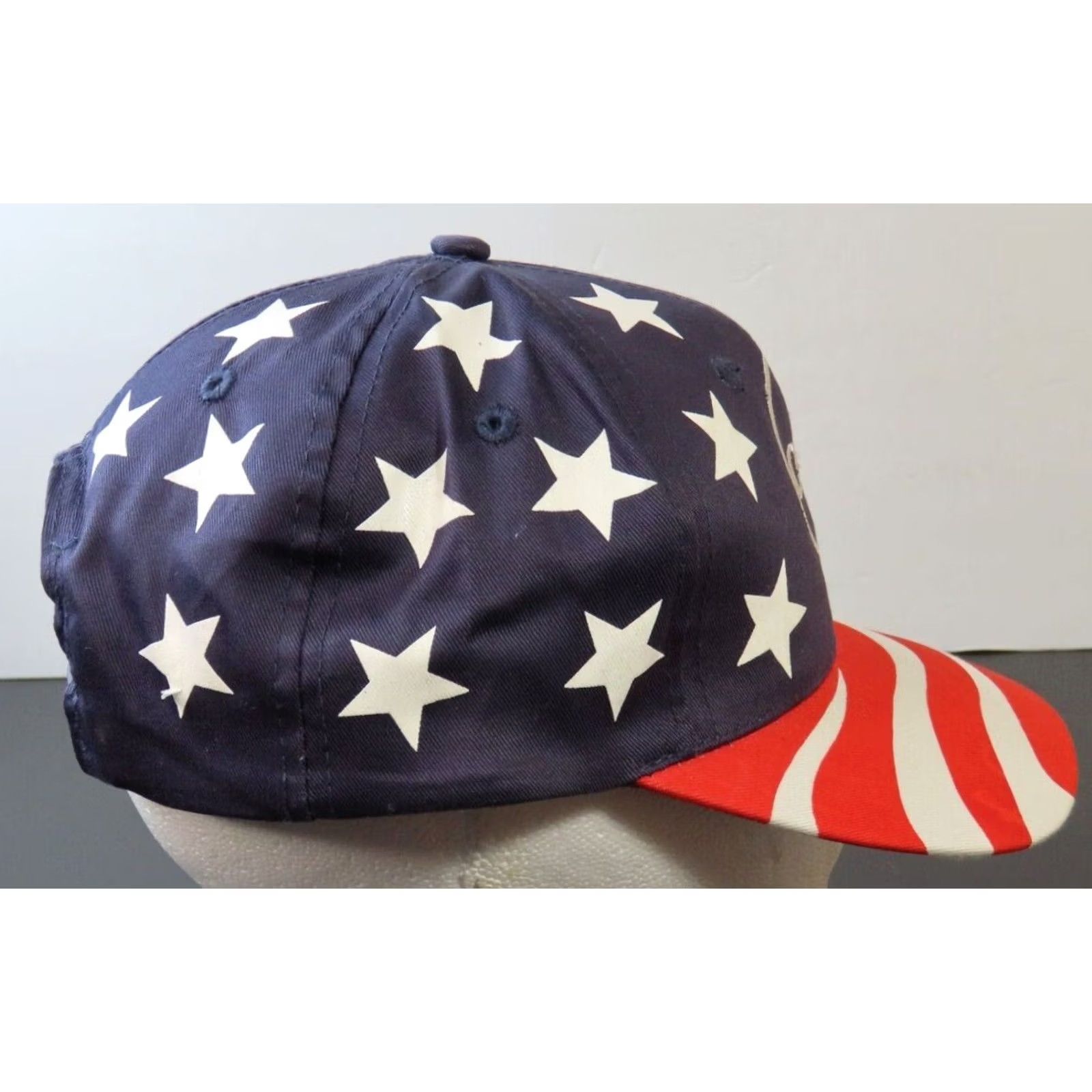 Vintage OTTO Cap Flag Snapback Trucker Hat Adjustable Men Blue American Red White Blue Size ONE SIZE - 4 Thumbnail