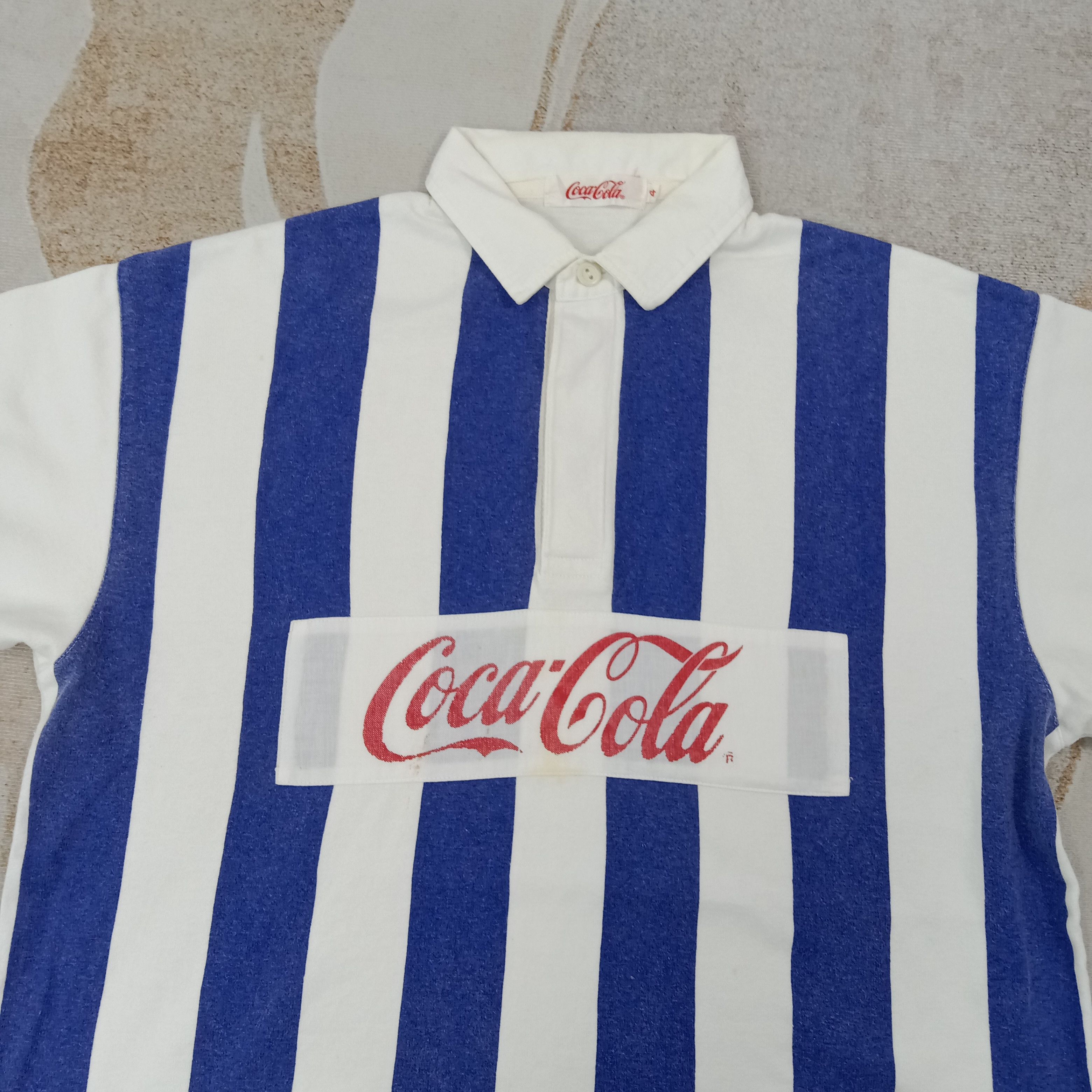 Coca Cola Coca cola American 90's Stripes Polos C267N38 Size US L / EU 52-54 / 3 - 2 Thumbnail