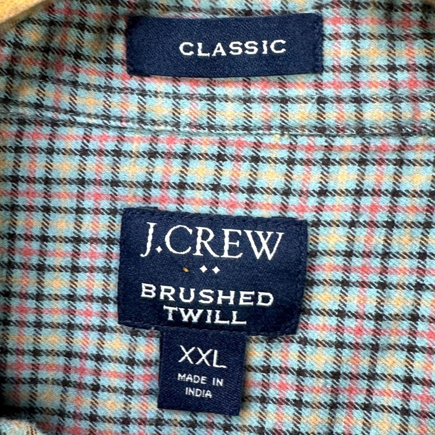 J.Crew J Crew Shirt Button Down Mens 2XL Brown Red Plaid Pocket Classic Size US XXL / EU 58 / 5 - 4 Thumbnail