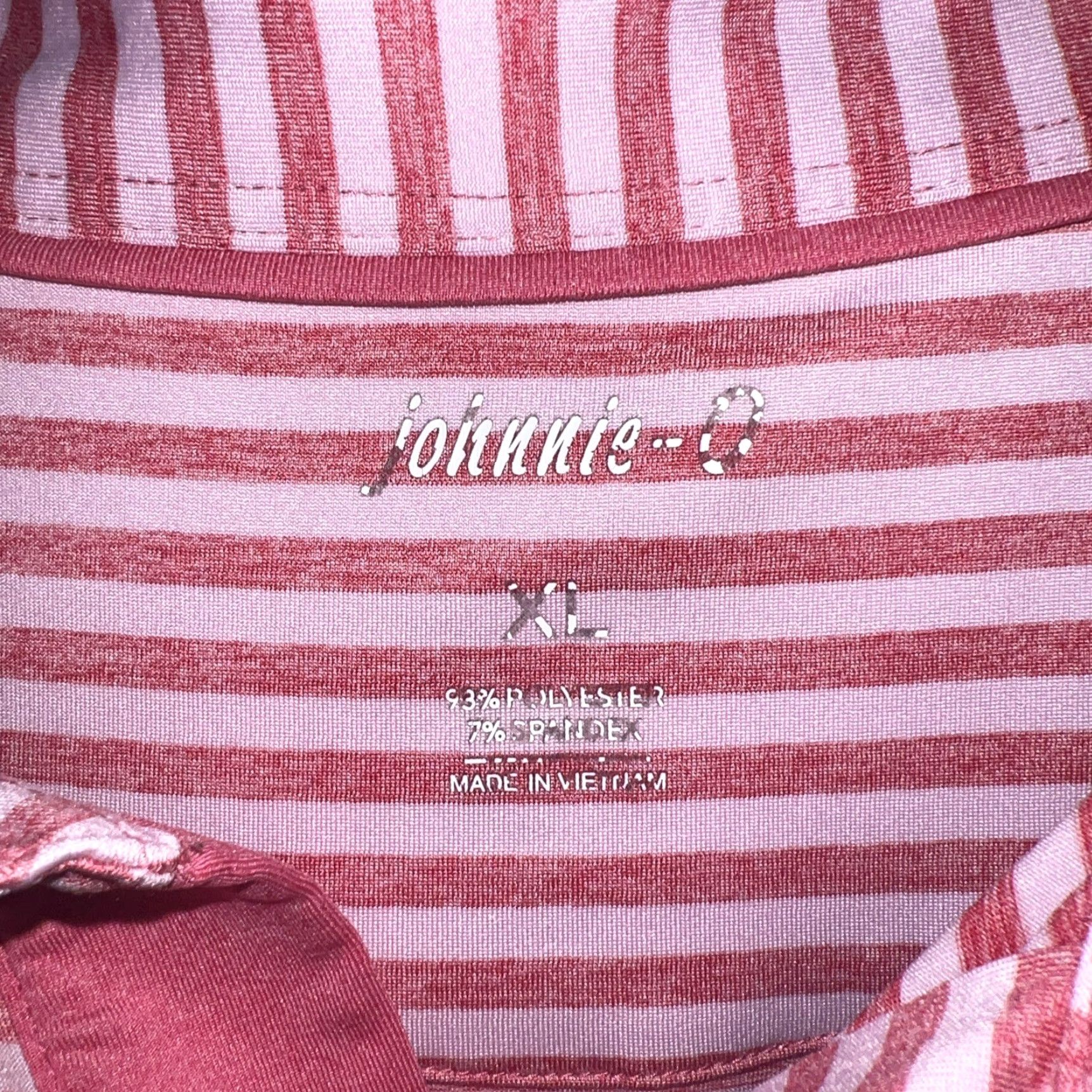 johnnie-O johnnie-O Polo Shirt Mens XL Pink Striped Polo Shirt XL Mens Pink Striped Pattern Size US XL / EU 56 / 4 - 4 Thumbnail