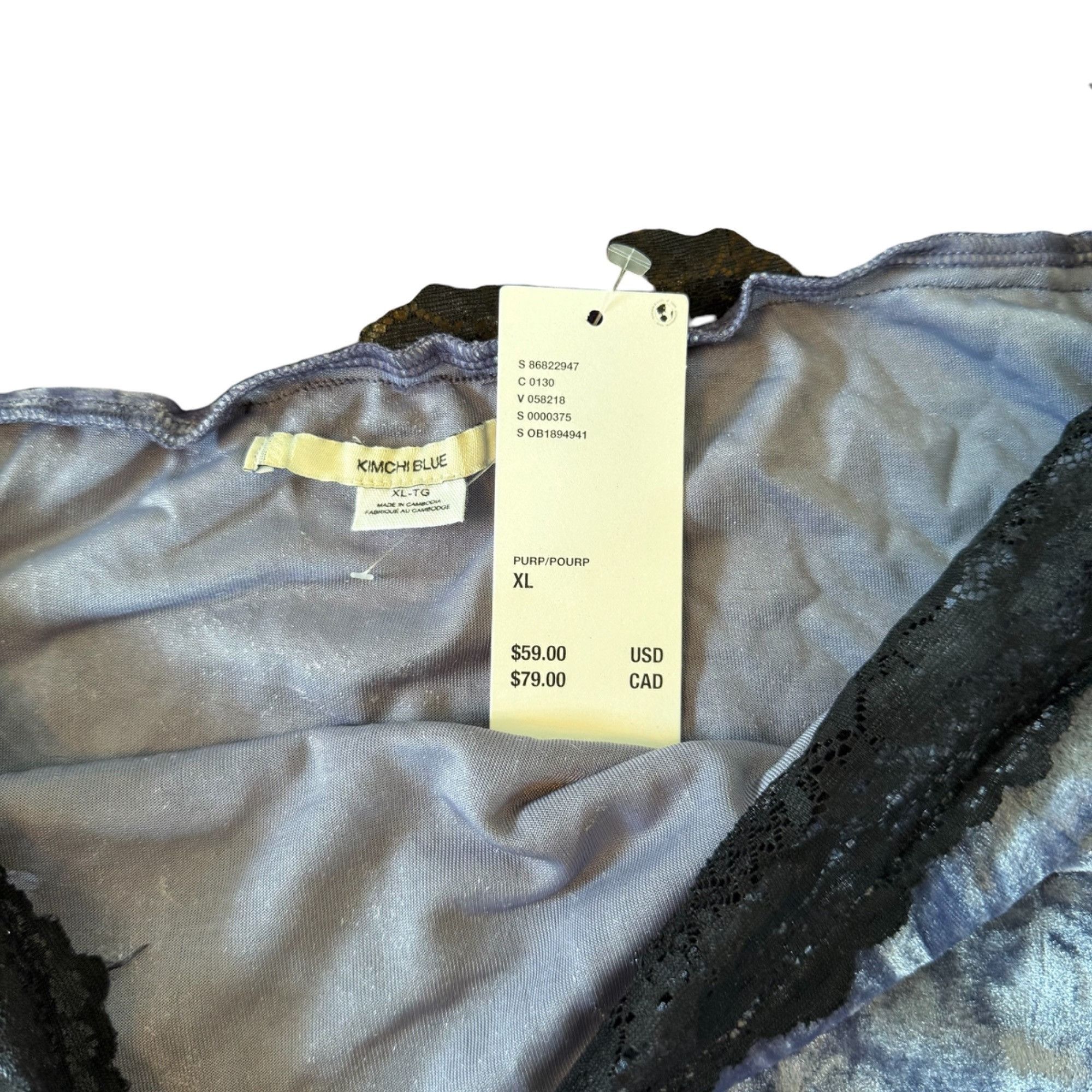 Urban Outfitters NWT Urban Outfitters Kimchi Blue Ryder Velvet & Lace Off The Size XL / US 12-14 / IT 48-50 - 5 Thumbnail