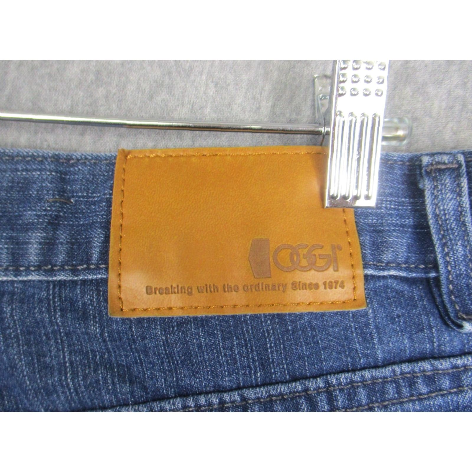 Vintage OGGI Epic Carbon Jeans Mens 34x32 Blue Regular Fit Straight Denim Medium Wash Size US 34 / EU 50 - 6 Thumbnail