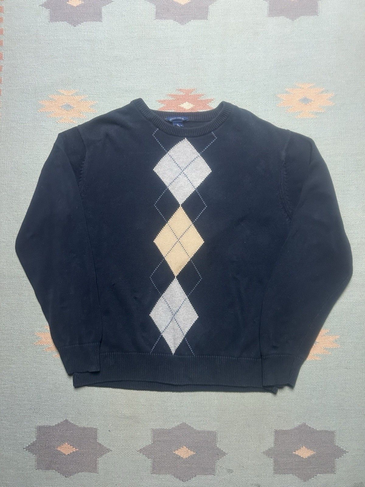 Vintage Falls creek sweater cotton knit argyle soft crewneck large Size US L / EU 52-54 / 3 - 1 Thumbnail
