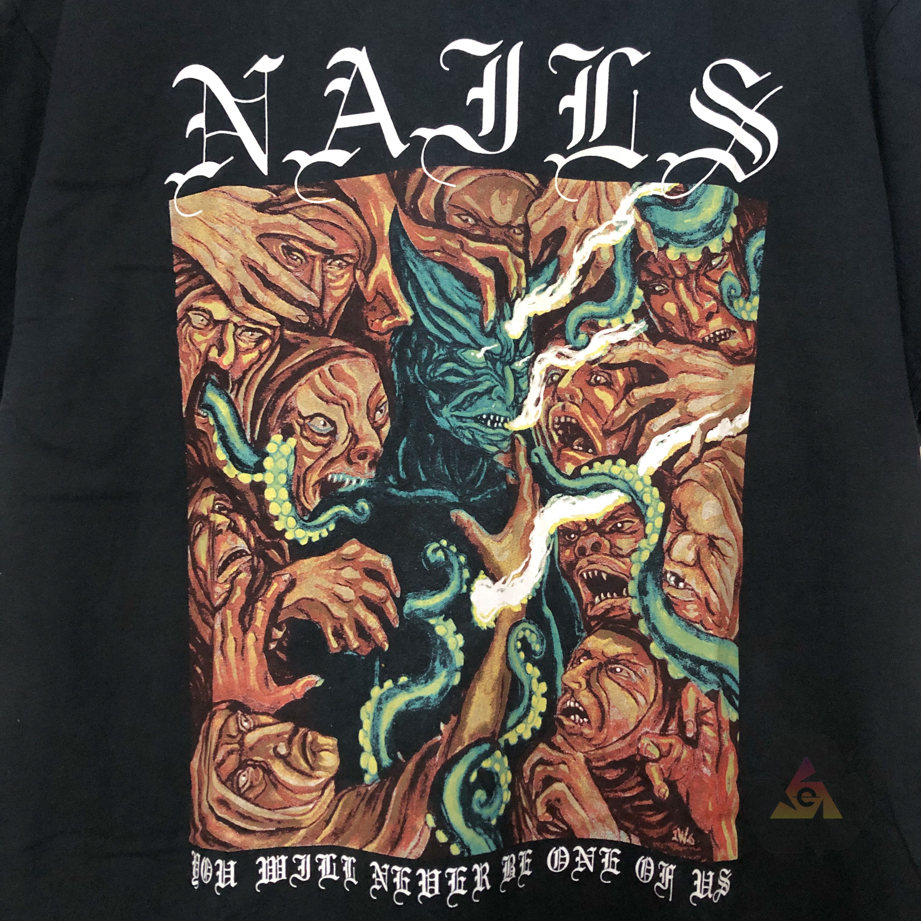 Band Tees Nails Band Album You Will Never Be One Of Us Vintage T-Shirt Size US XL / EU 56 / 4 - 5 Thumbnail