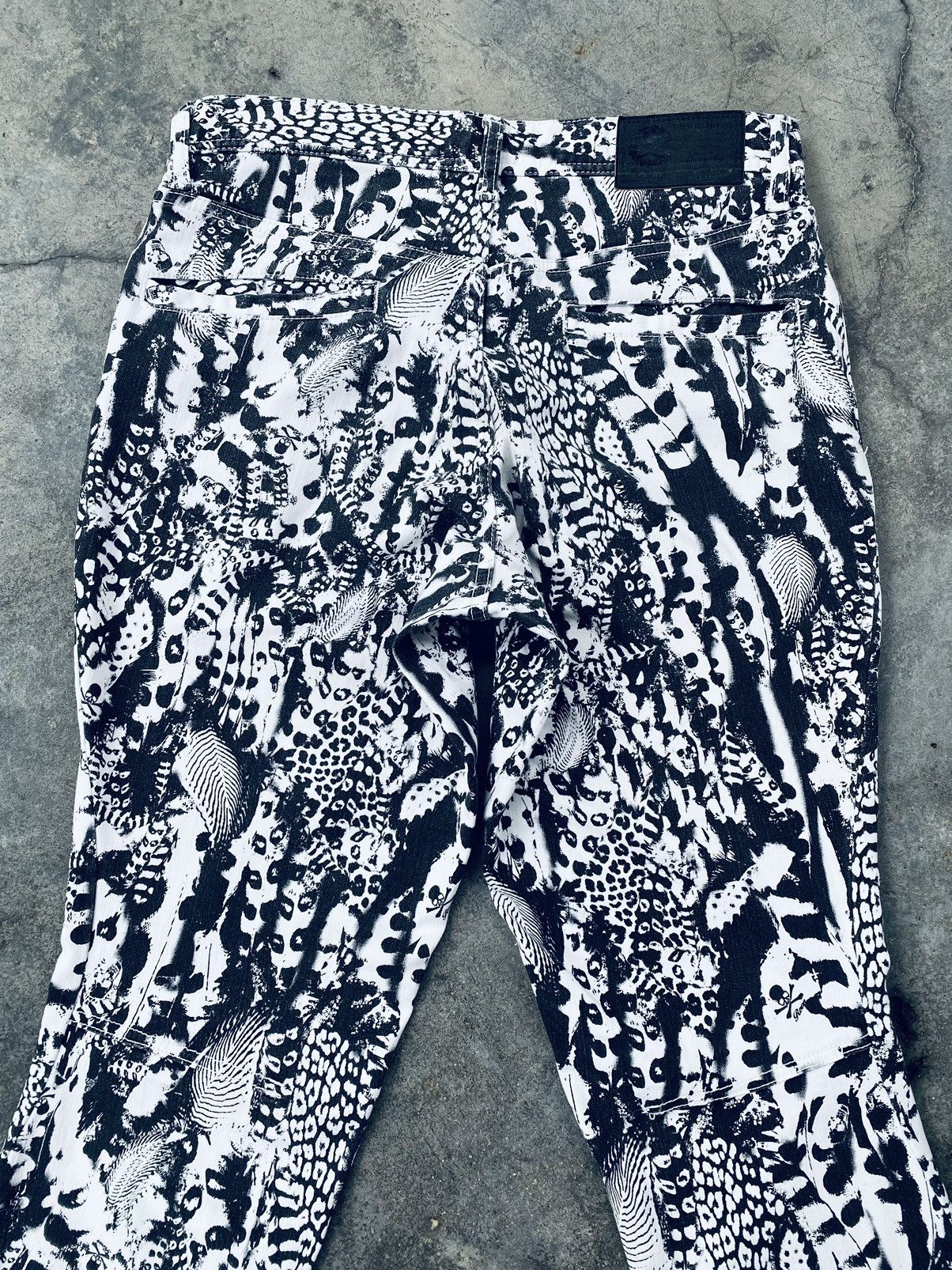Roen Vintage 90s Roen Feather Printed Pants Rare Size US 32 / EU 48 - 4 Thumbnail