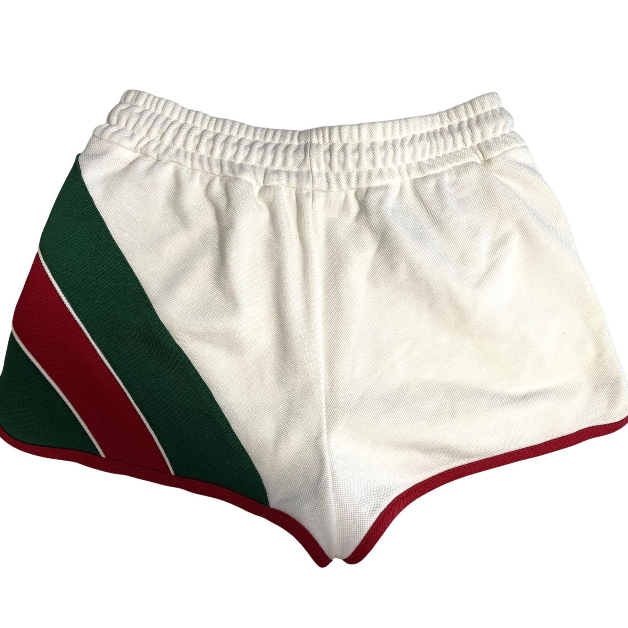 Gucci Gucci White Athletic Shorts With Green & Red Stripes Drawstr Size 36" / US 14 / IT 50 - 2 Thumbnail