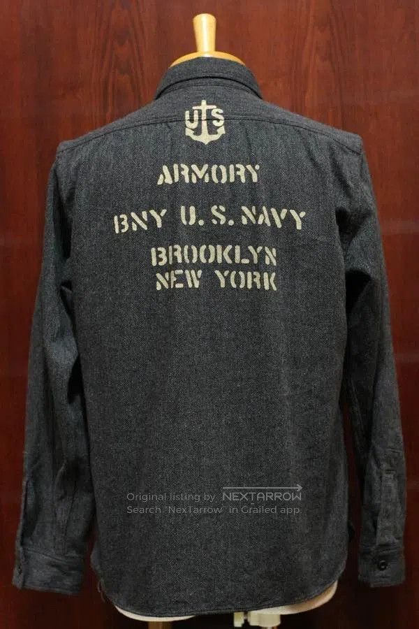 Freewheelers U.S. Navy Armory Wool Shirt. Size US M / EU 48-50 / 2 - 6 Thumbnail