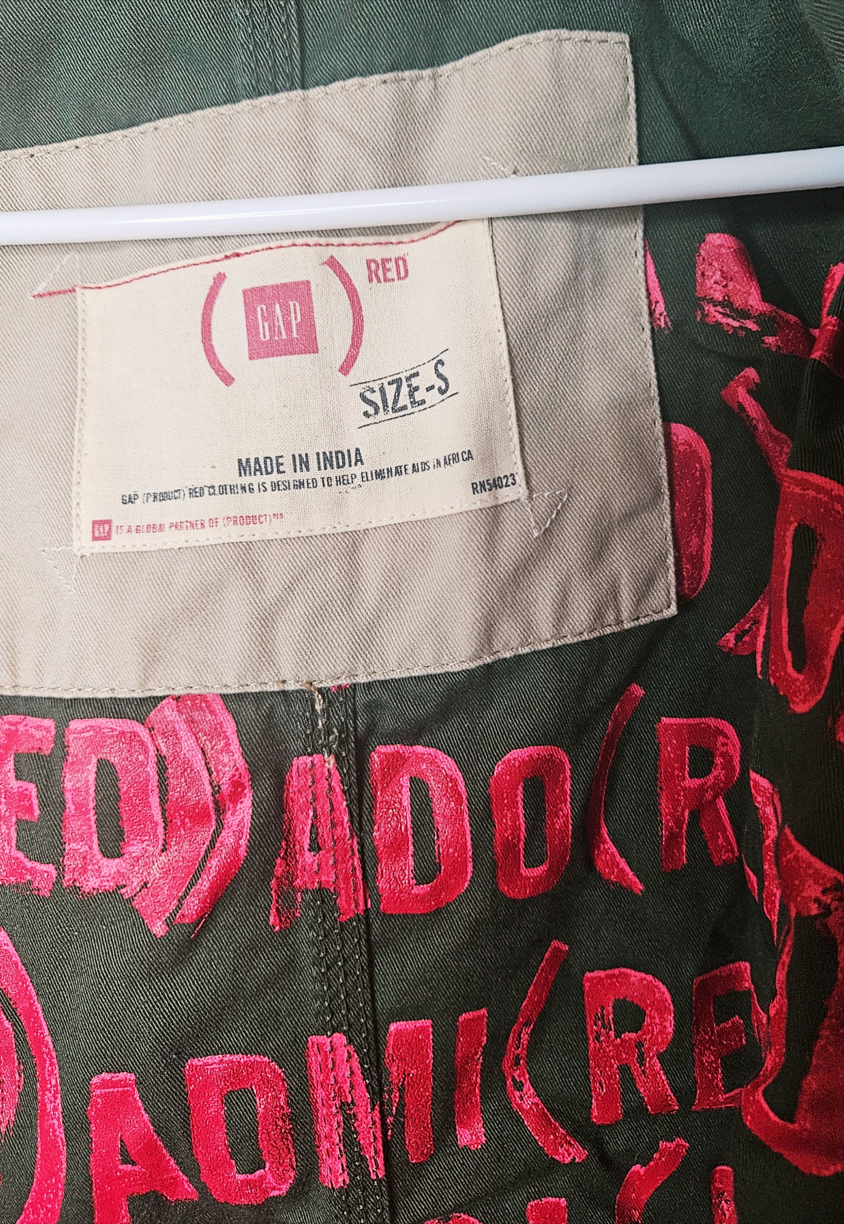 Gap Gap + BONO (RED) Limited Edition Military Parka Size S / US 4 / IT 40 - 11 Thumbnail