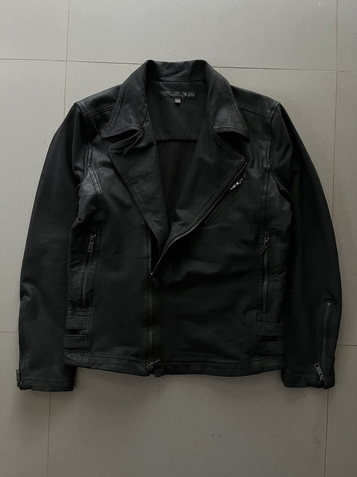 KMRii JAPANESE SCHLUSSEL WAXED BIKERS RAMONES JACKET PUNK VKEI Size US M / EU 48-50 / 2 - 9 Thumbnail