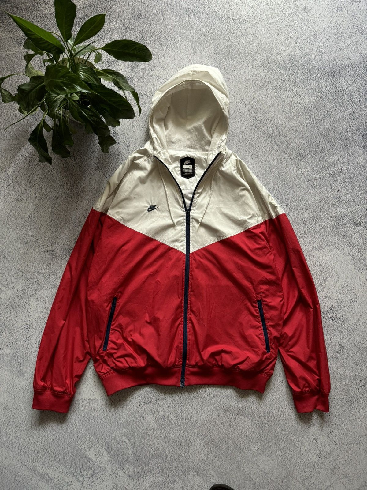 Nike × Vintage Vintage Nike Track jacket windbreaker 90s Y2K style nylon Size US XL / EU 56 / 4 - 1 Thumbnail