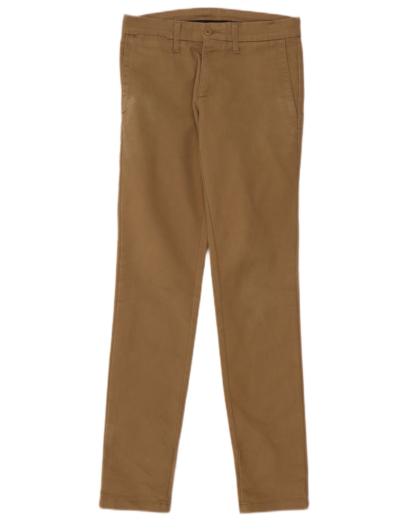 Carhartt Womens Slim Chino Trousers W26 L32 Beige Cotton Size 26" / US 2 / IT 38 - 1 Thumbnail