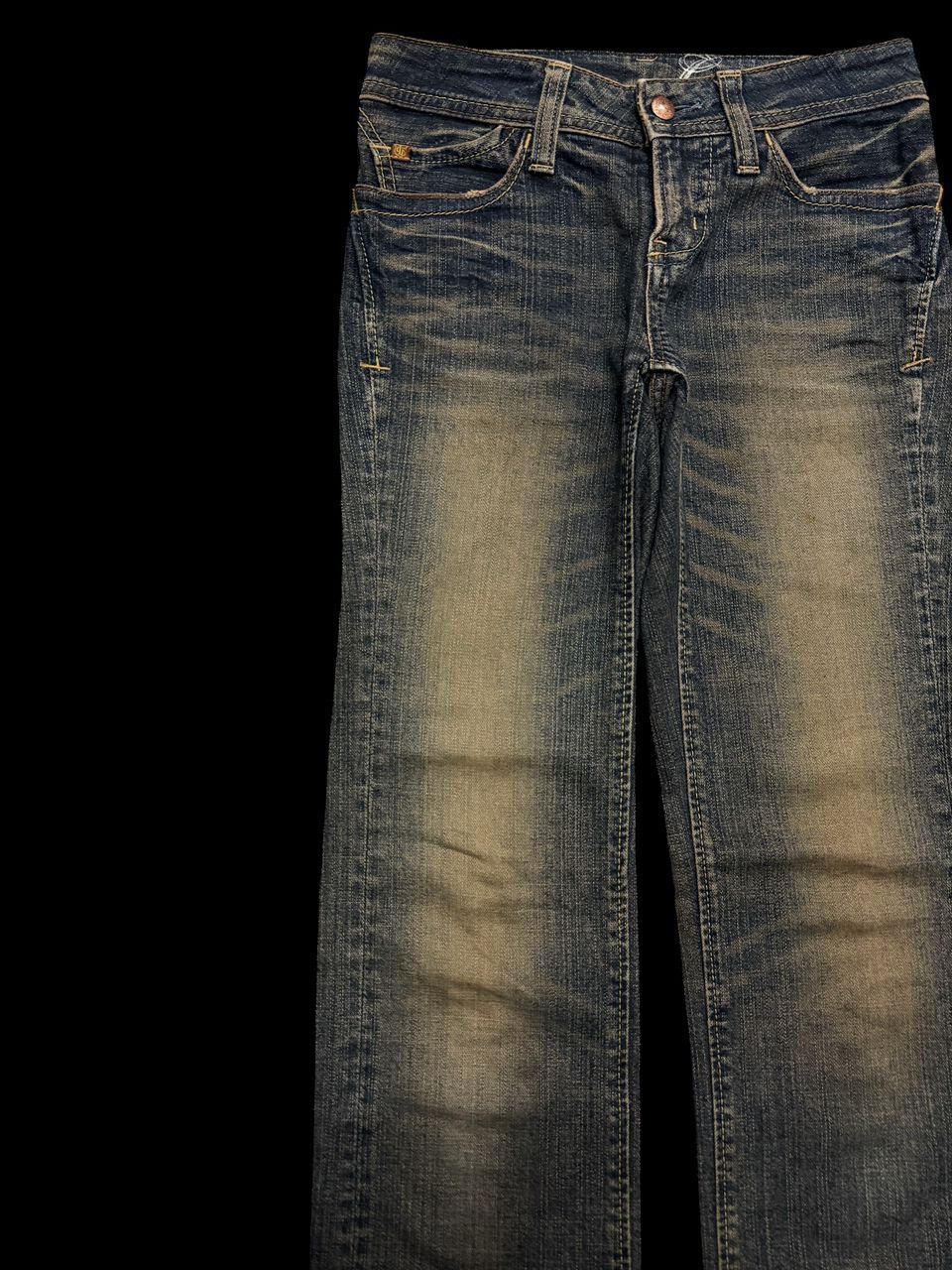 Tornado Mart FLARED Vintage 90s Japanese Sick Mudwash Distressed Bootcut Size US 27 - 4 Thumbnail