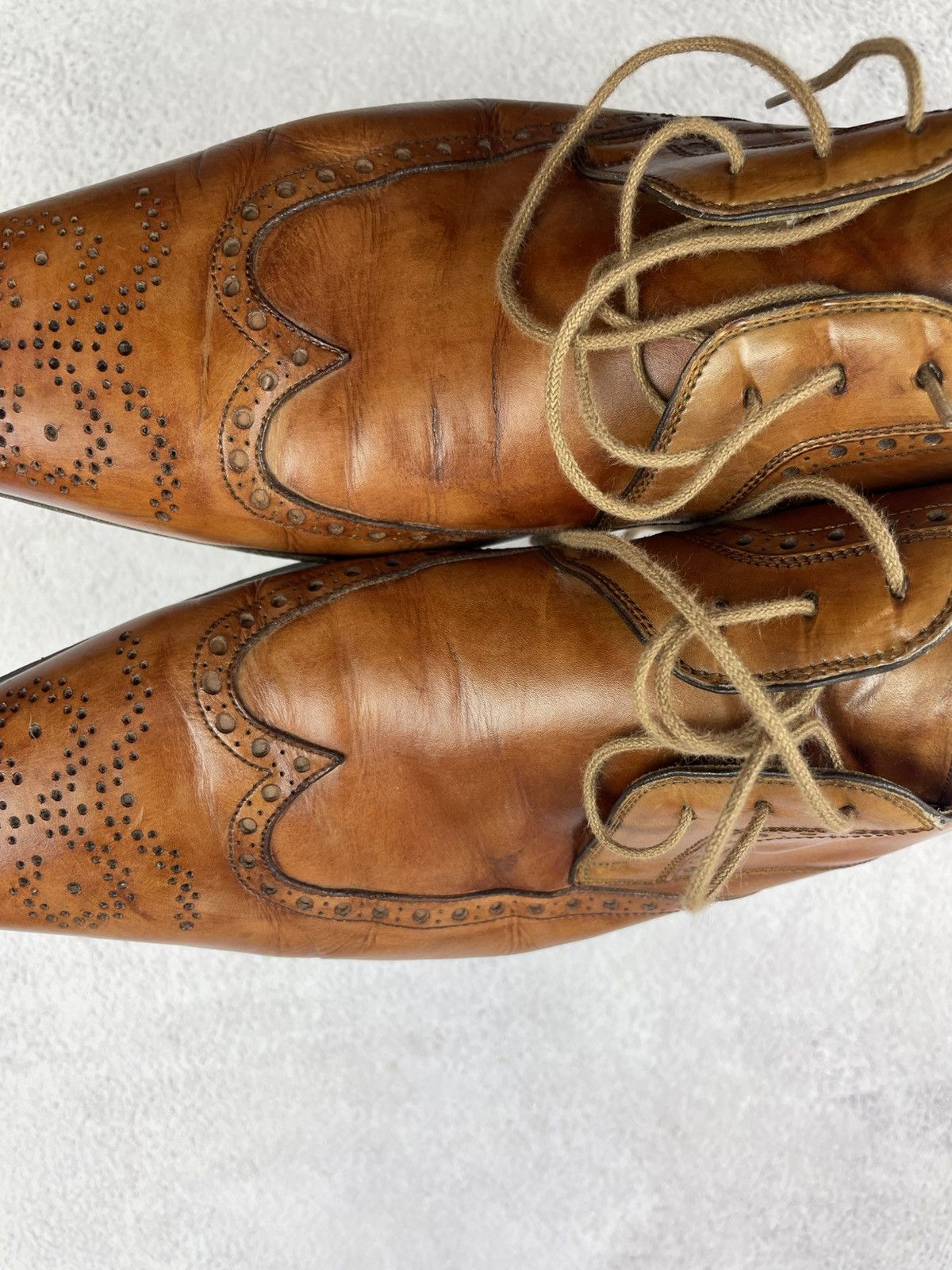 Magnanni Magnanni Brown Leather Oxford Dress Shoes EU 42 US 9M Size US 9 / EU 42 - 12 Thumbnail